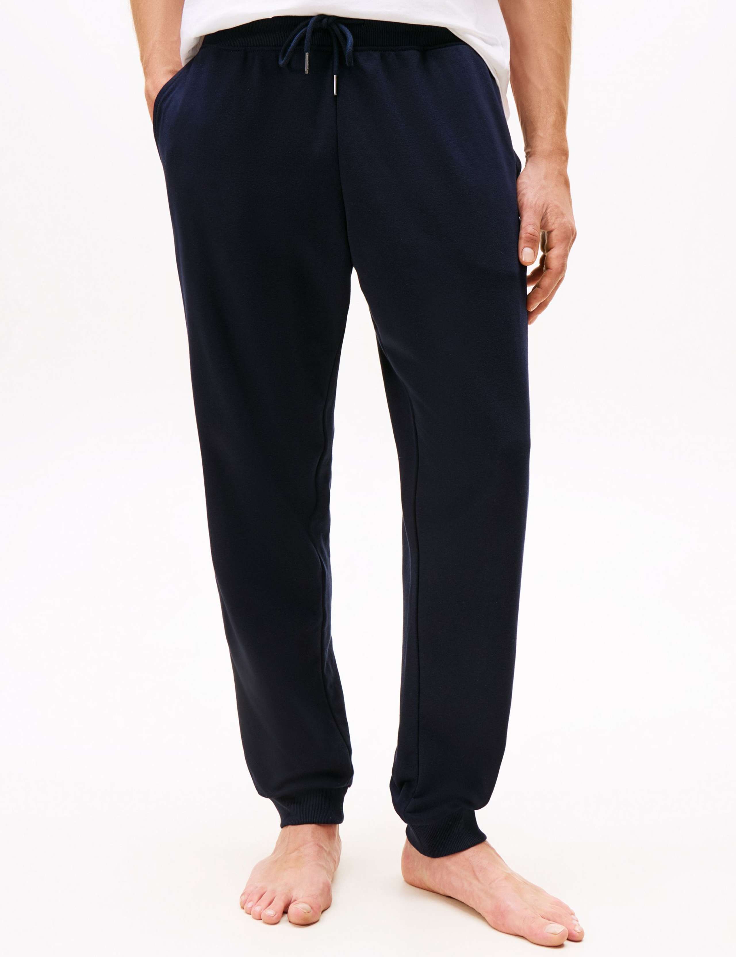 Cotton Blend Cuffed Loungewear Bottoms 3 of 5
