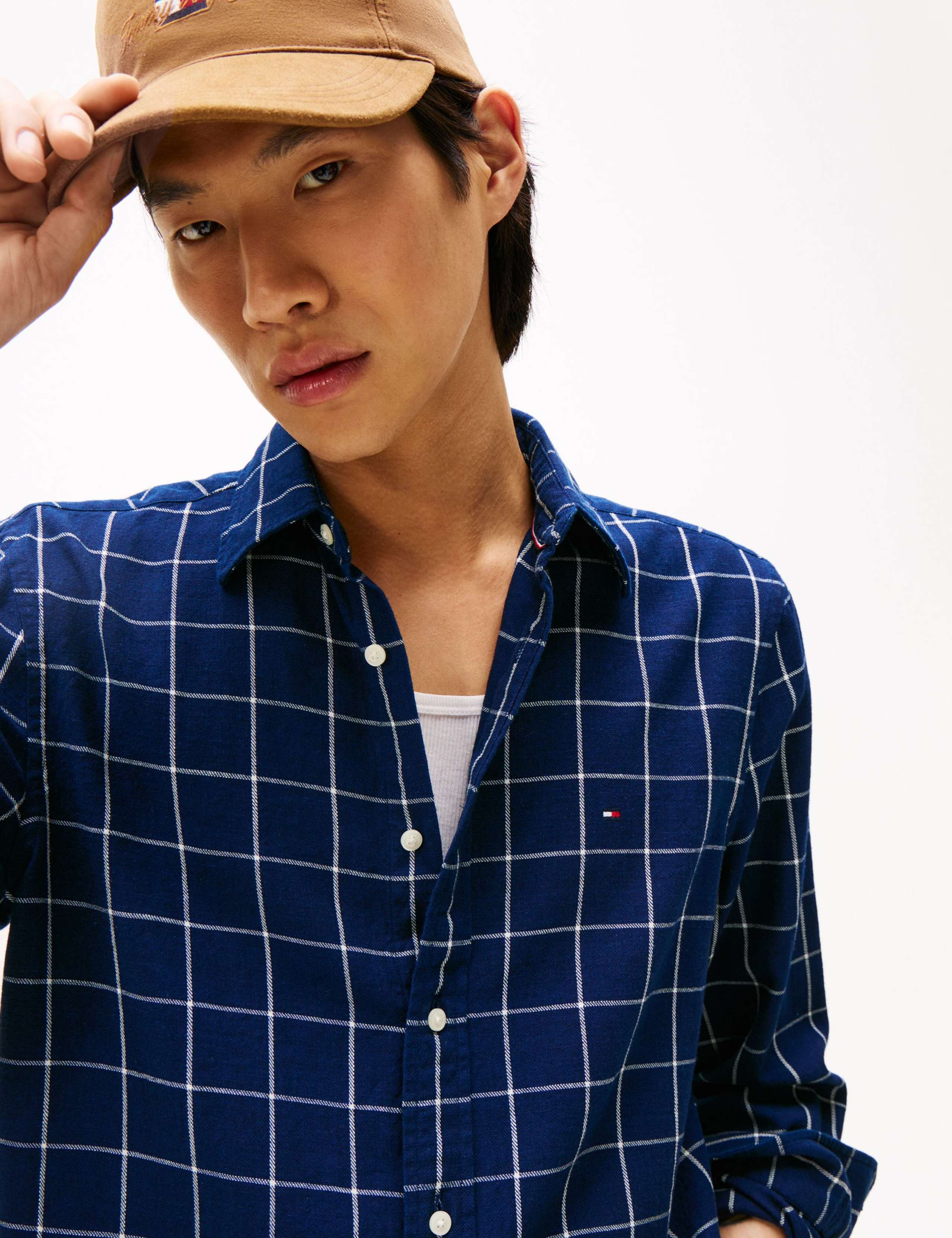 Regular Fit Easy Iron Twill Checked Shirt 3 of 5