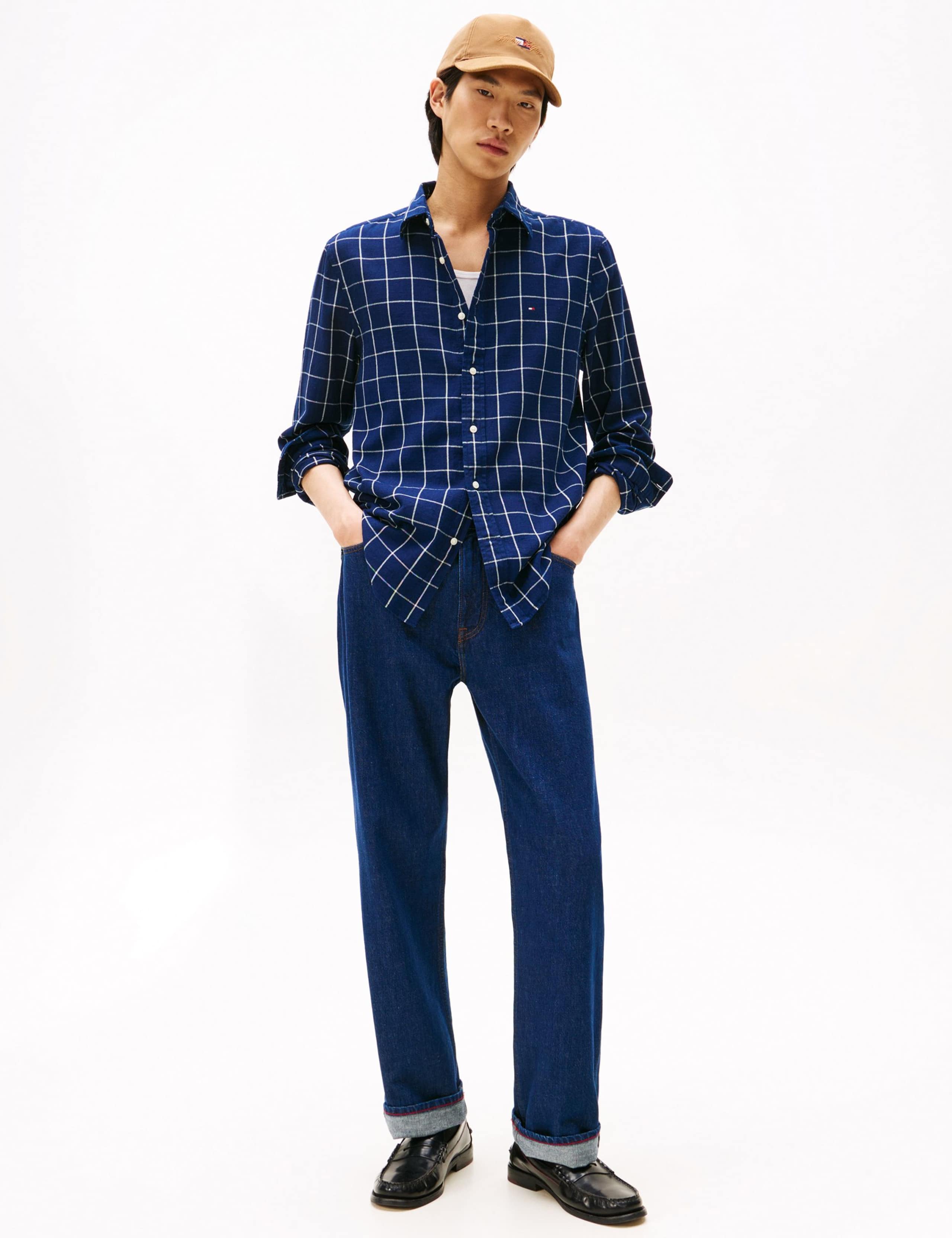Regular Fit Easy Iron Twill Checked Shirt 4 of 5
