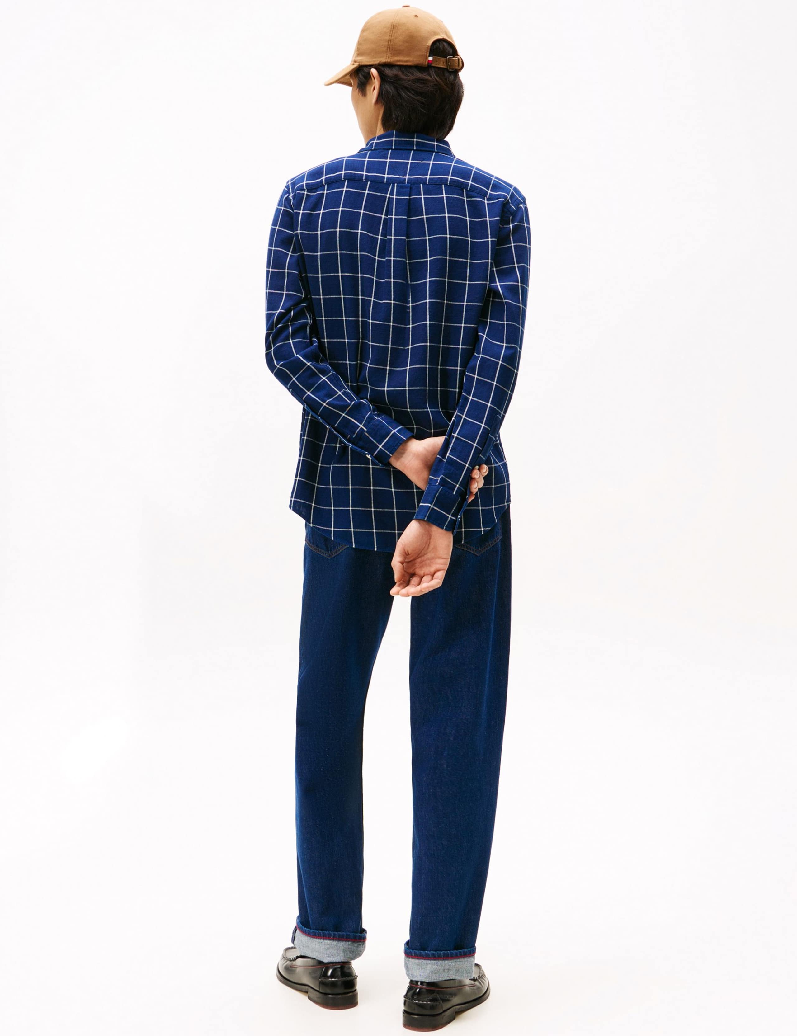 Regular Fit Easy Iron Twill Checked Shirt 5 of 5