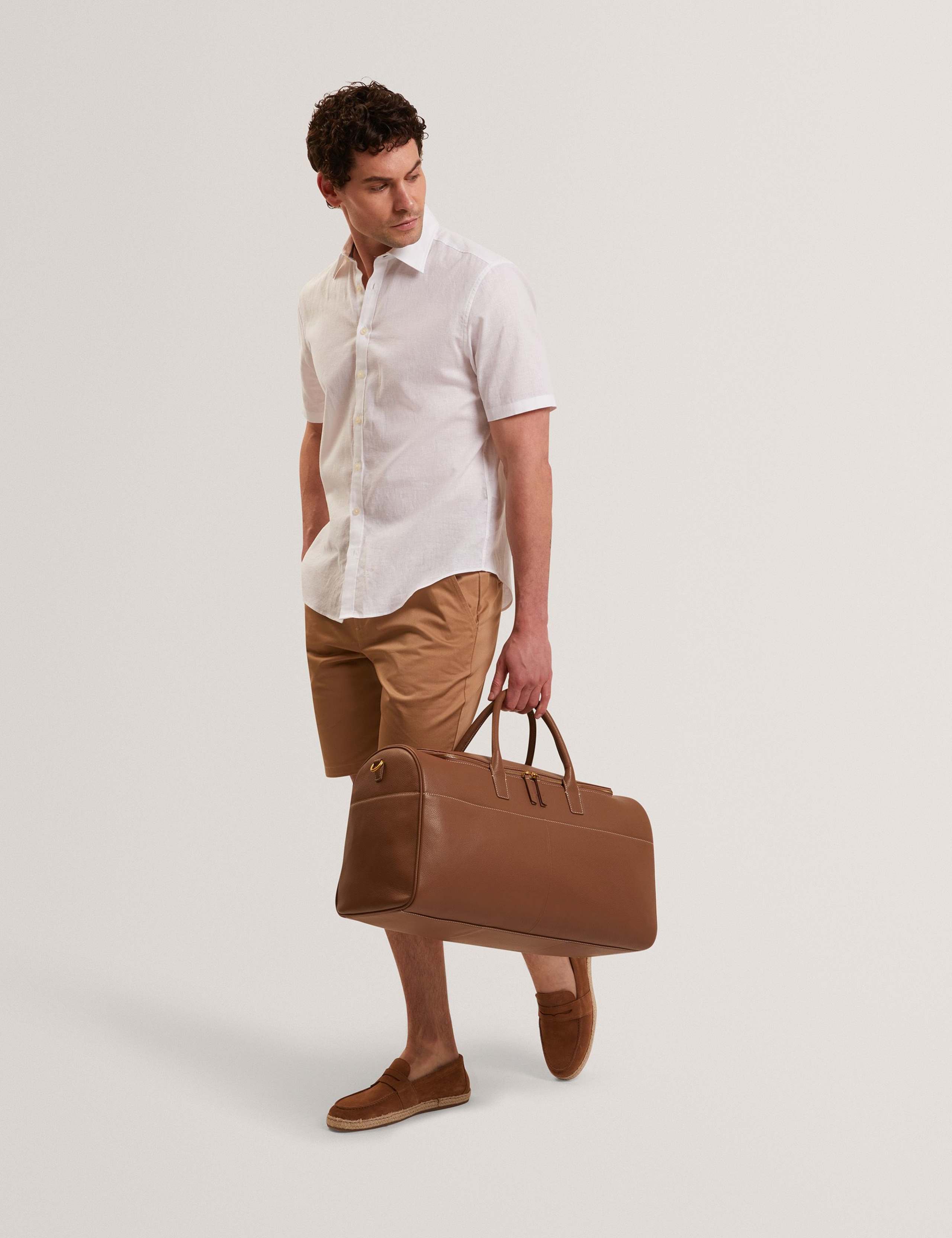 Regular Fit Cotton Linen Blend Shirt 7 of 7