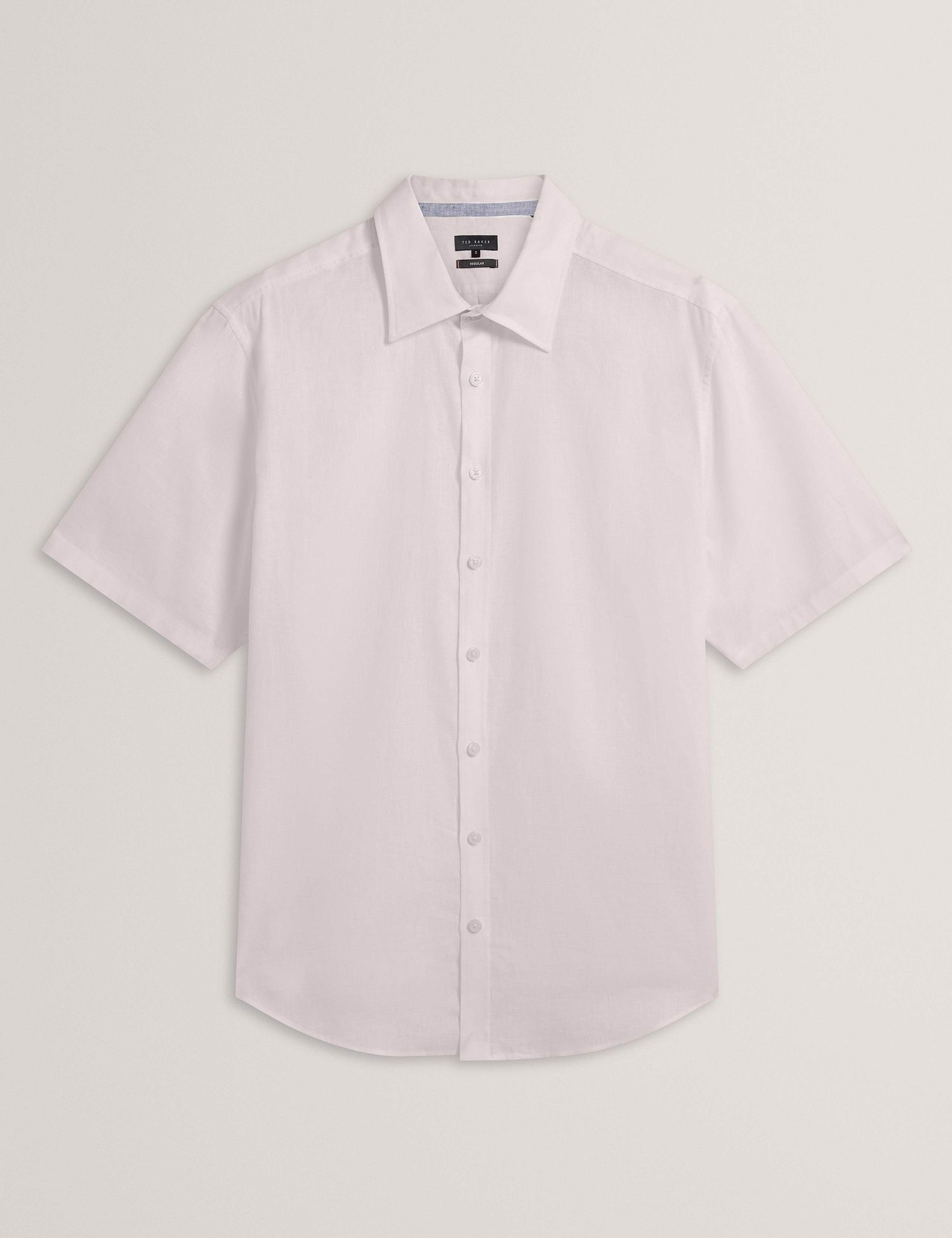 Regular Fit Cotton Linen Blend Shirt 2 of 7