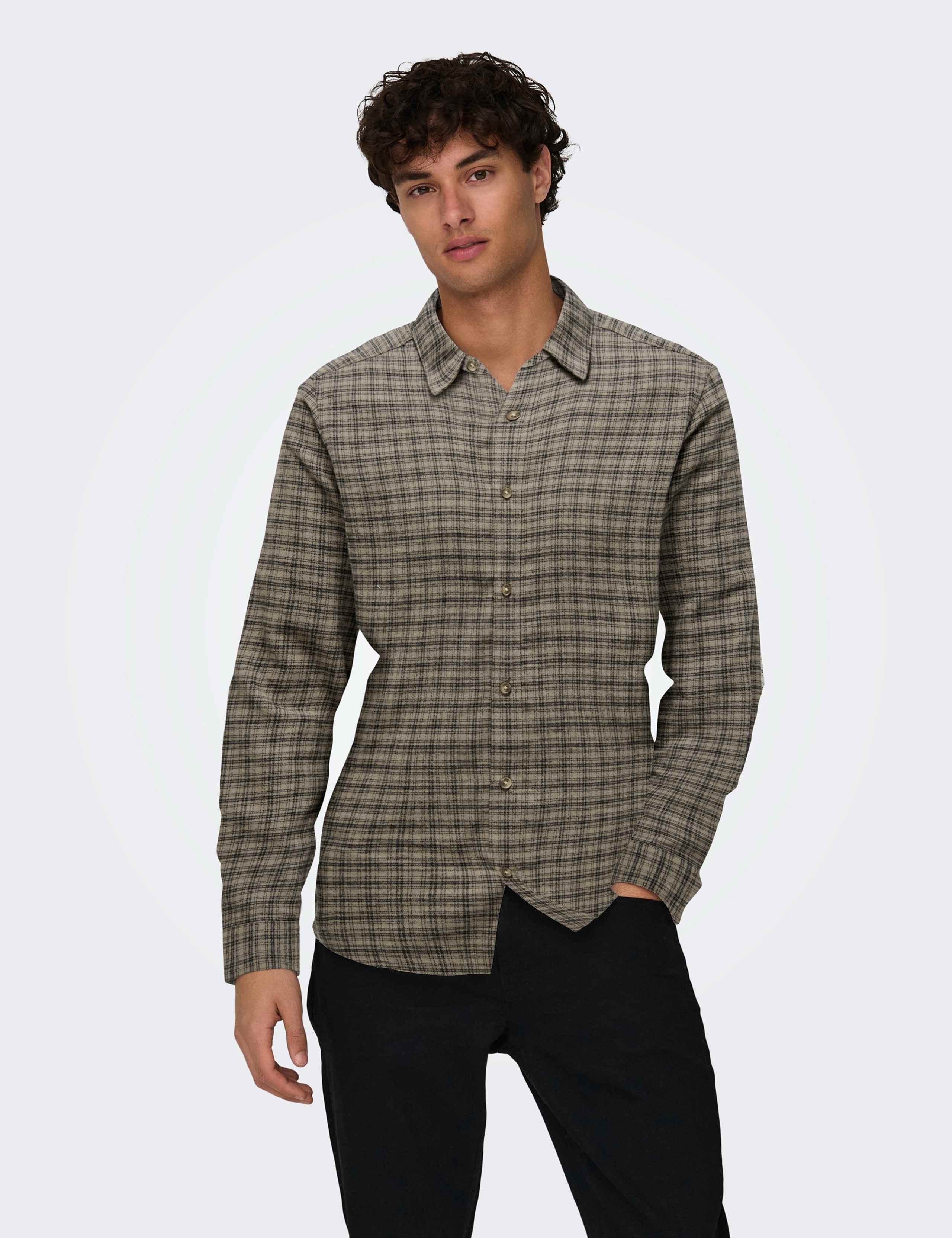 Pure Cotton Checked Flannel Shirt 1 of 4