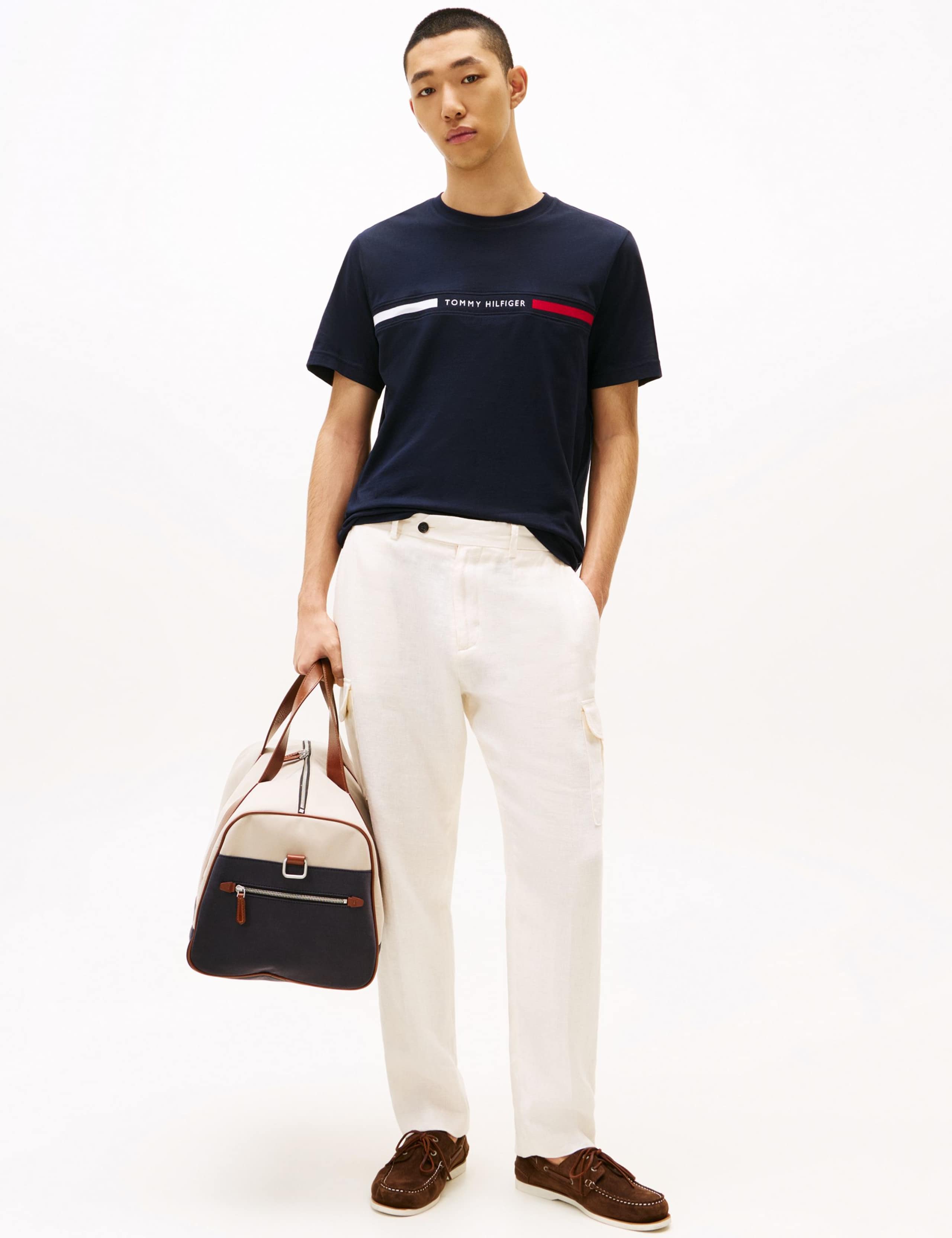 Pure Cotton Jersey Chest Insert T-Shirt 3 of 6