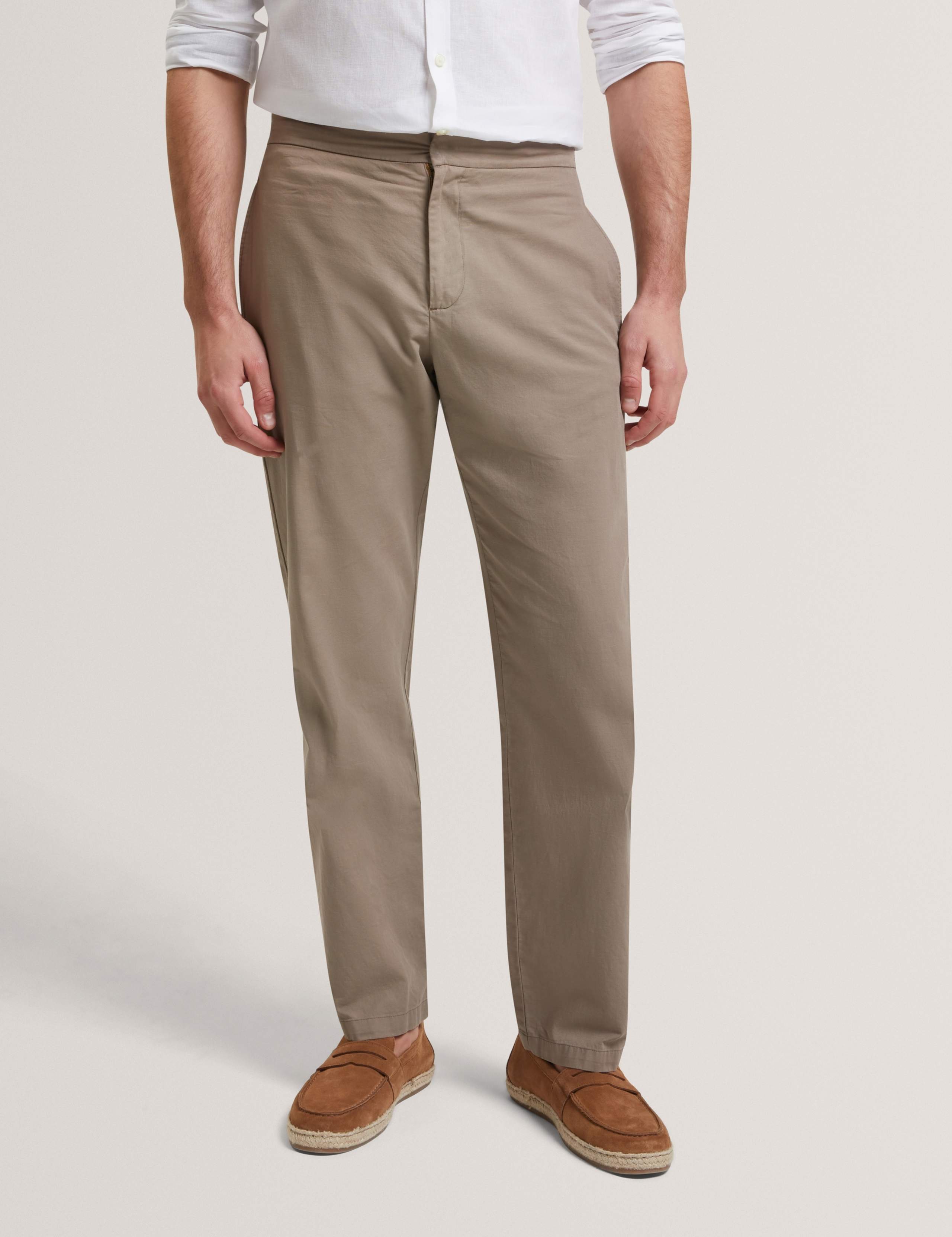 Regular Fit Cotton Linen Blend Chinos 3 of 5