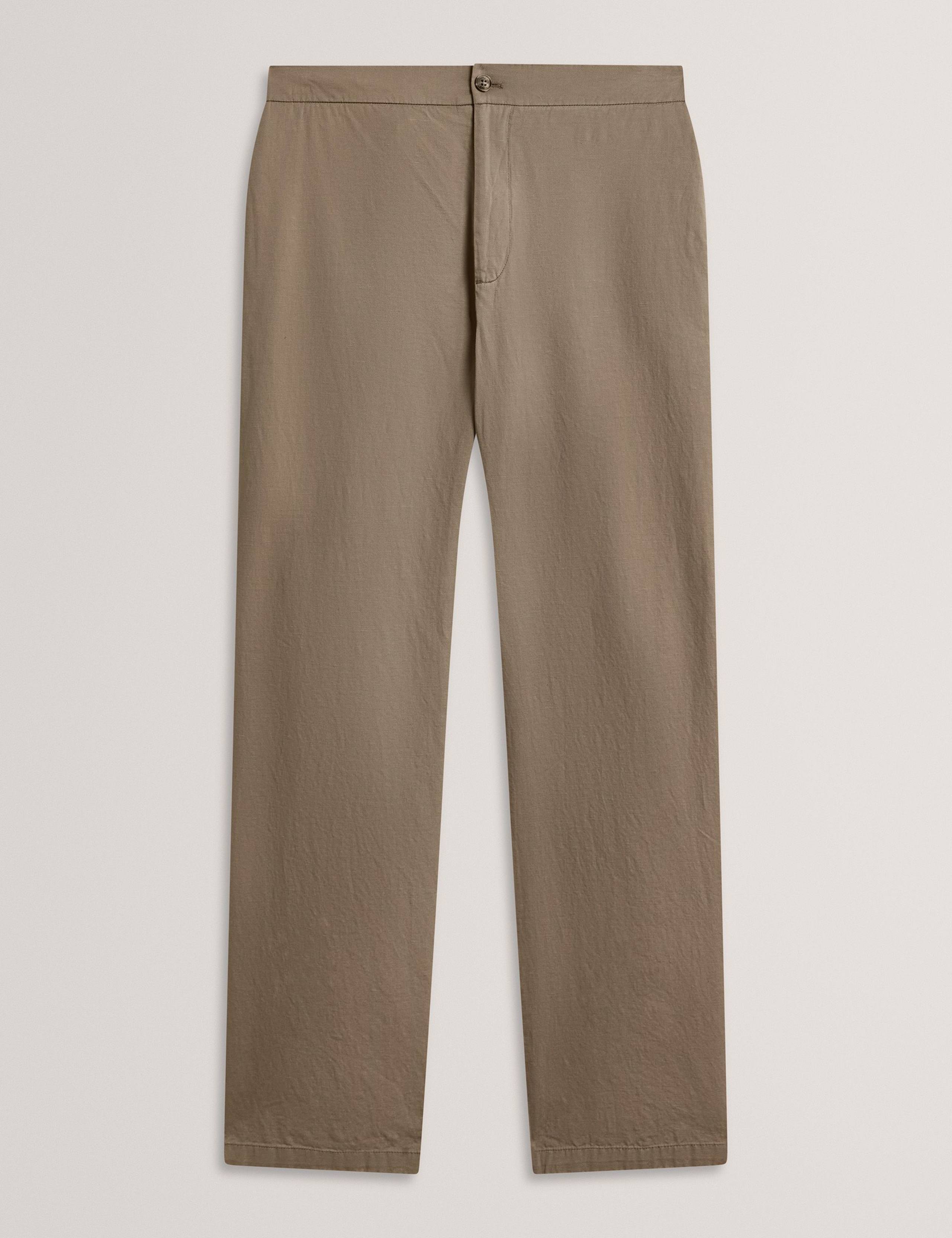 Regular Fit Cotton Linen Blend Chinos 2 of 5