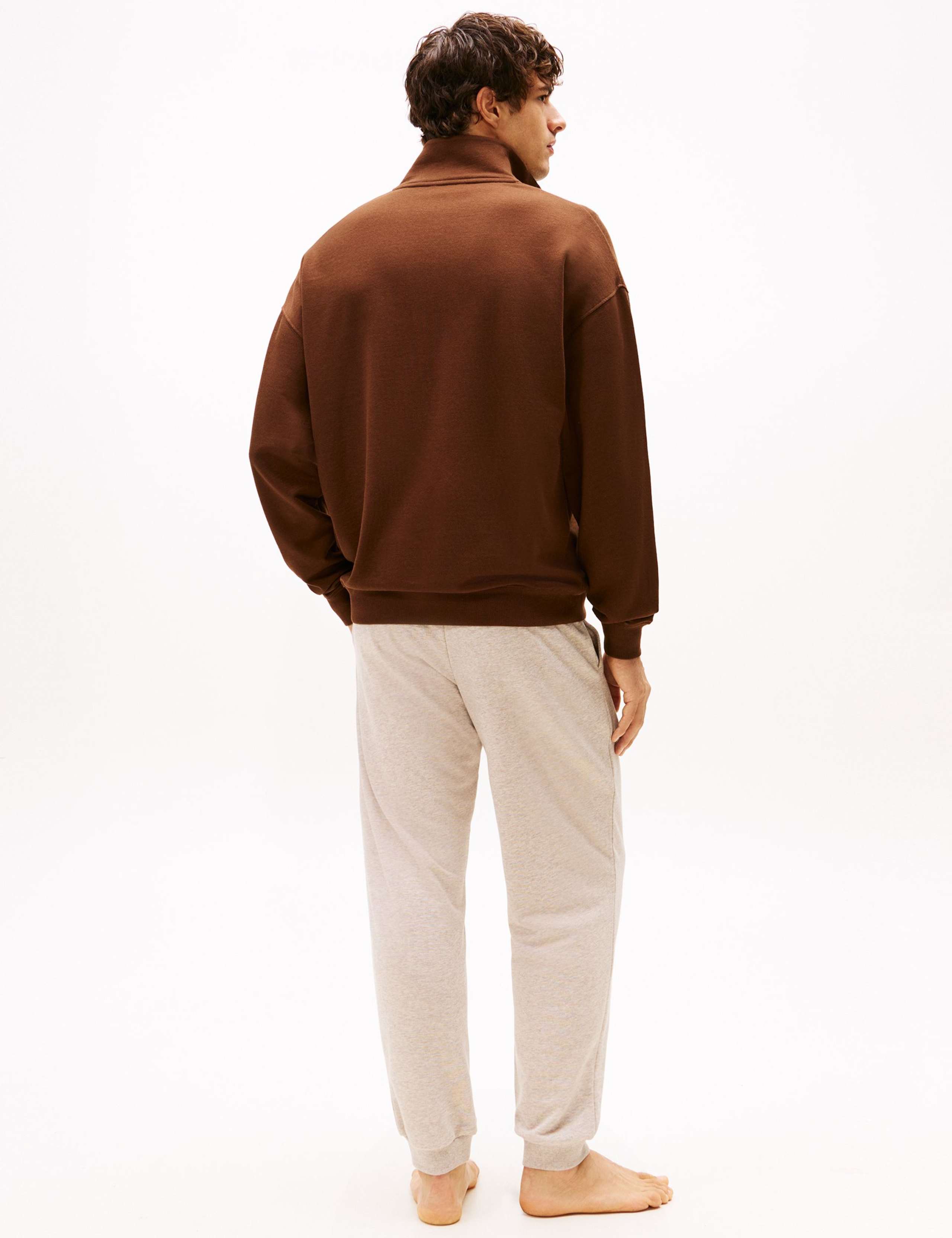 Cotton Modal Blend Half Zip Loungewear Top 4 of 4