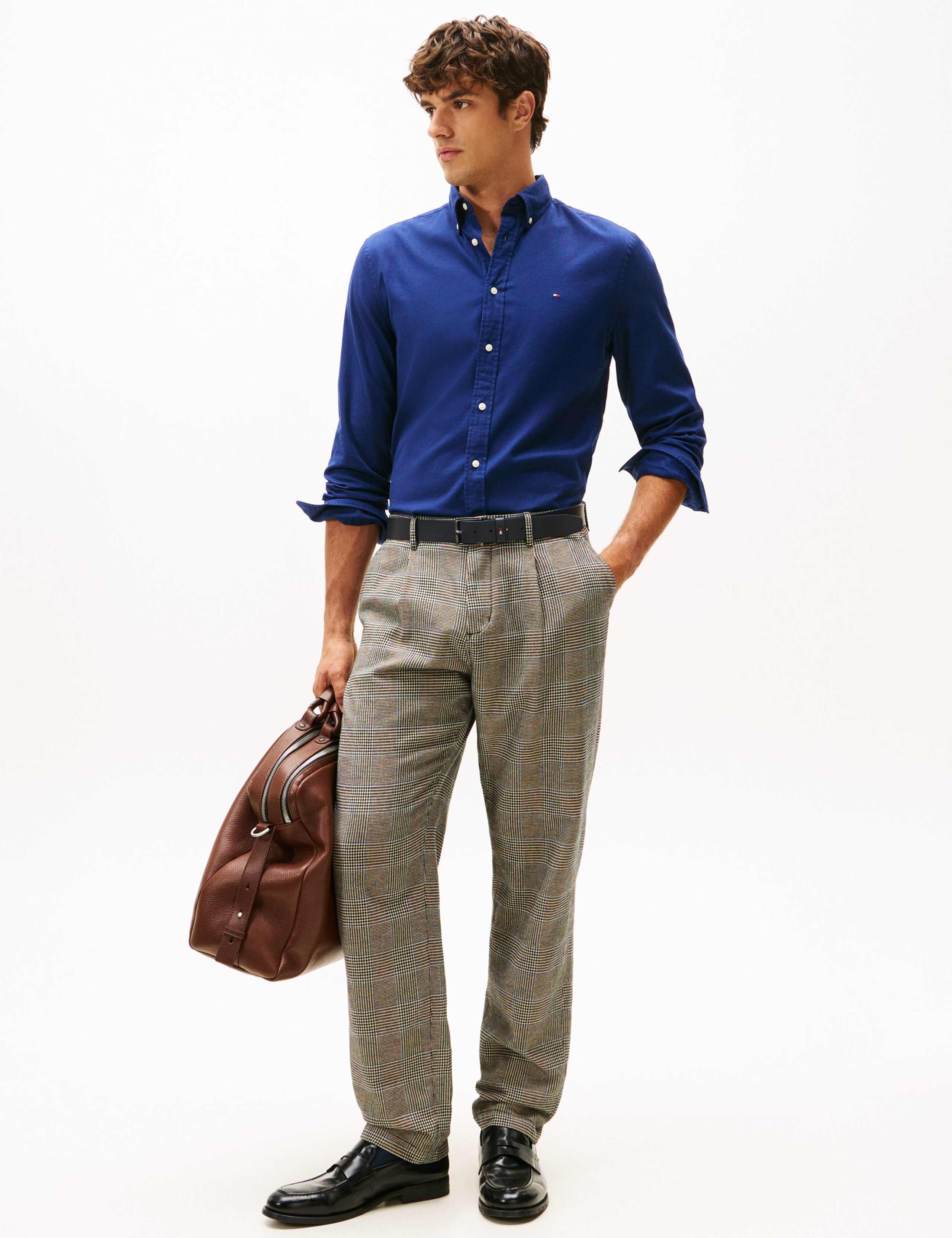 Regular Fit Cotton Rich Flannel Shirt 3 of 5