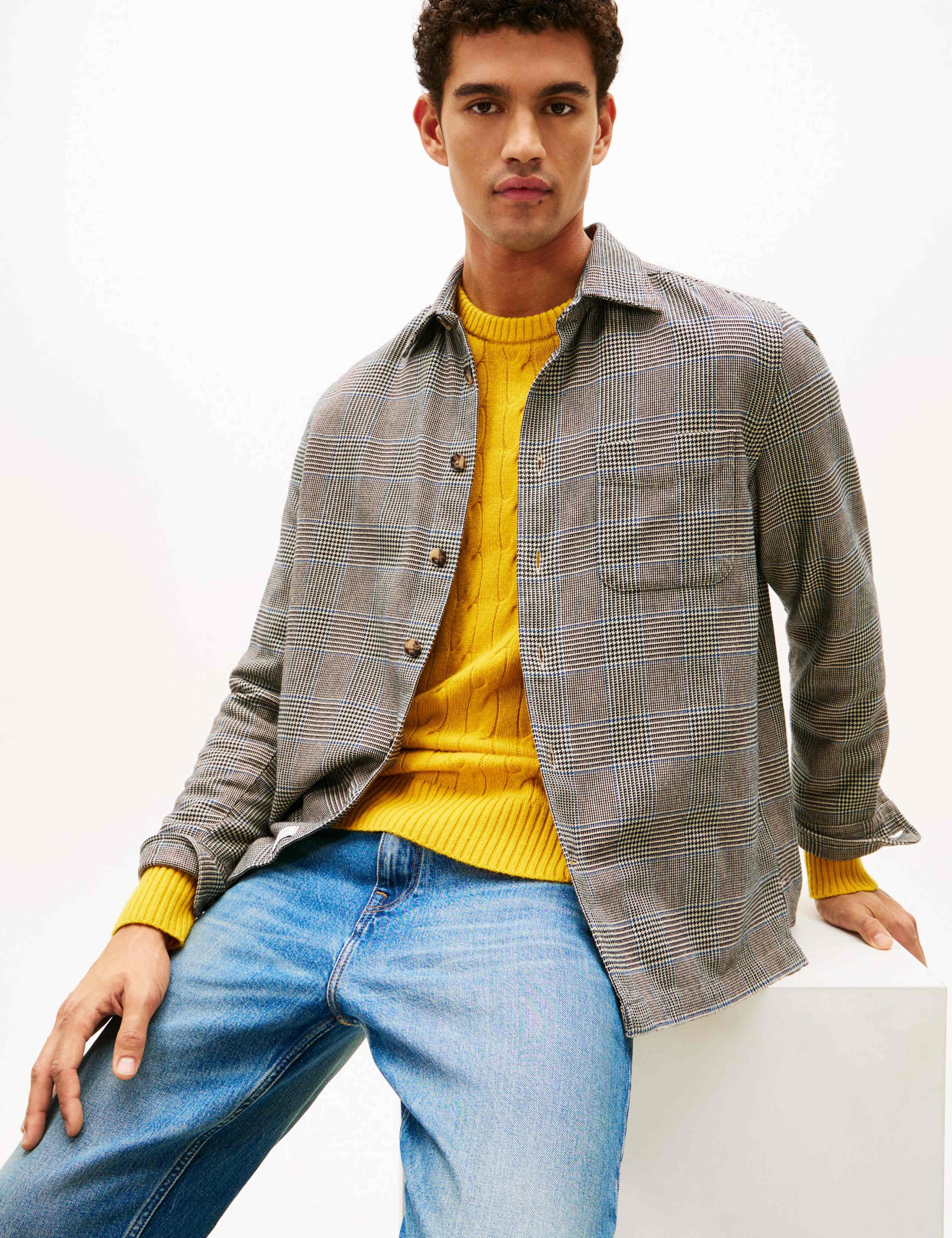 Regular Fit Pure Cotton Check Flannel Shirt 3 of 5