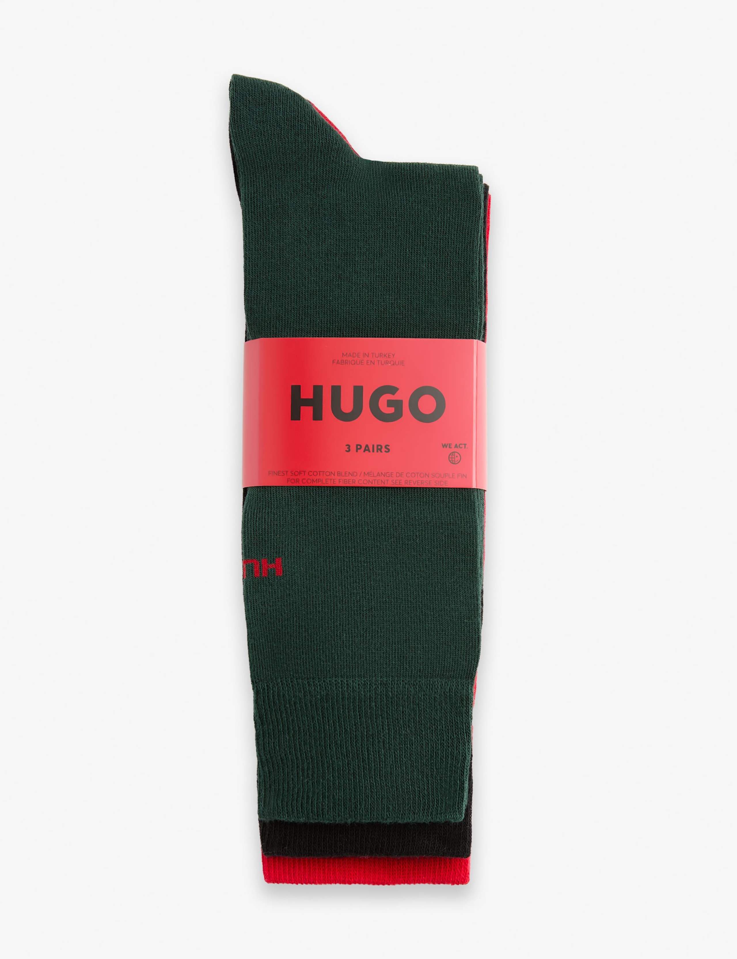 3 Pack Logo Cotton Rich Socks 2 of 3