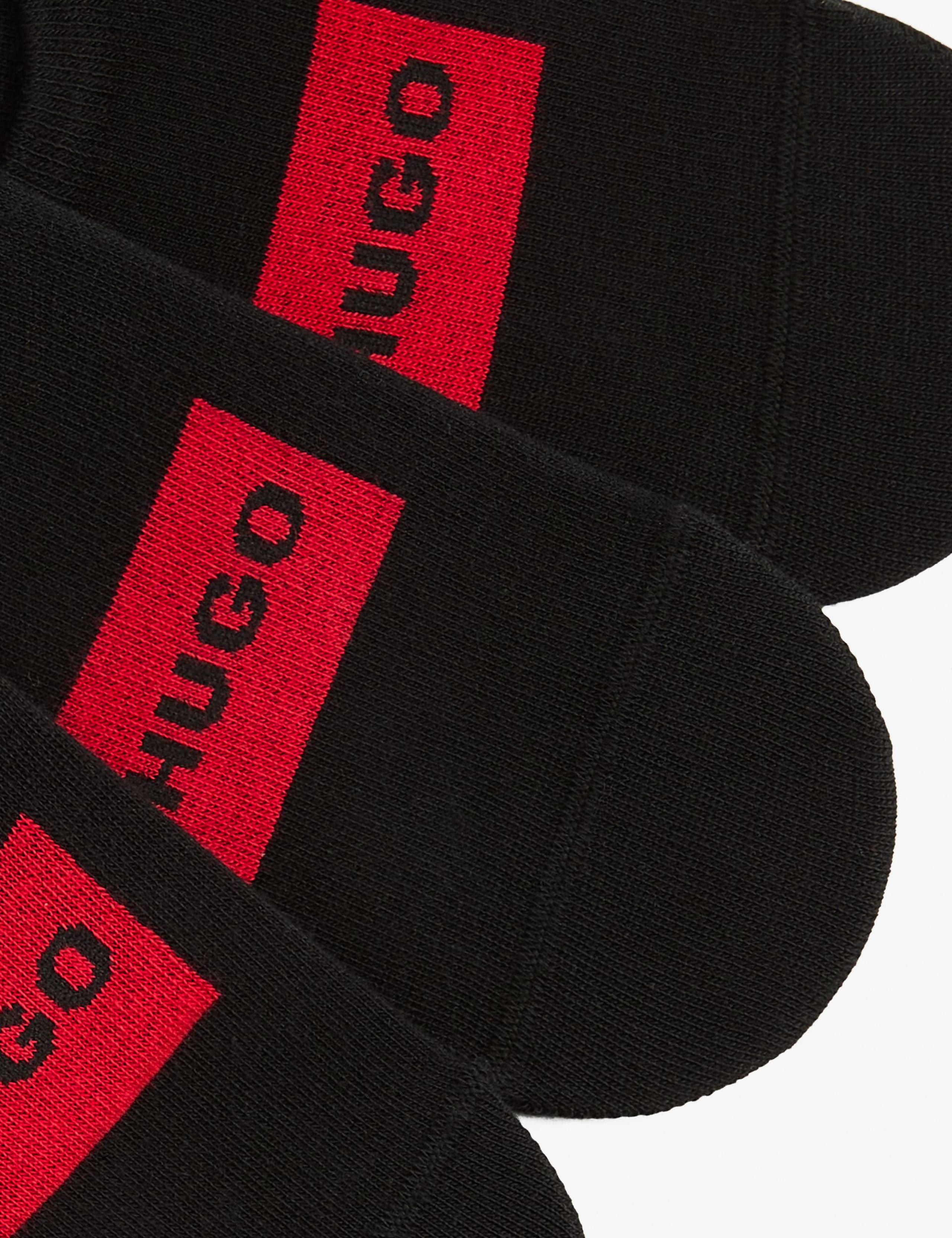 3pk Logo Label Cotton Rich Trainer Socks 3 of 3