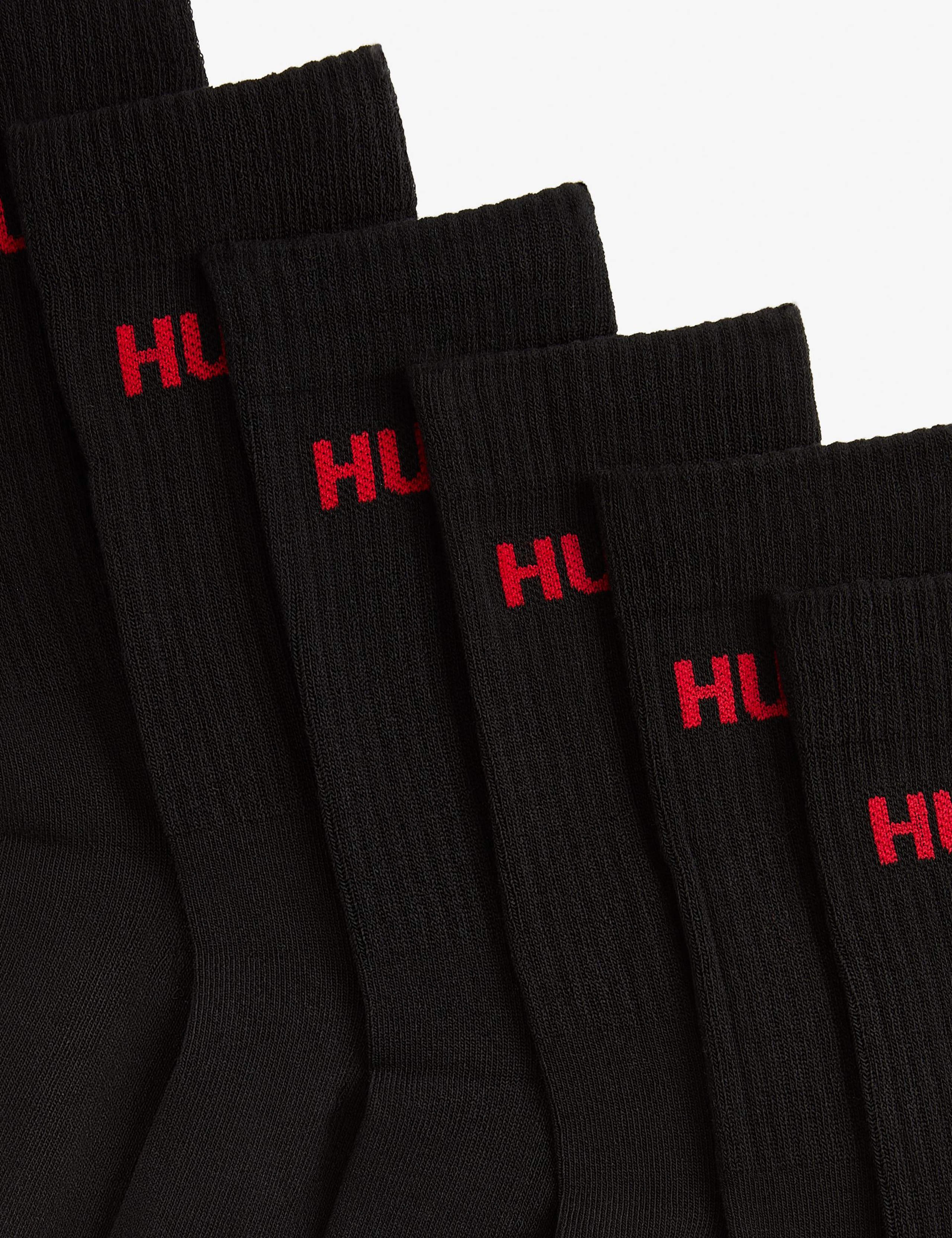 6 Pack Logo Cotton Rich Ribbed Socks 3 of 3