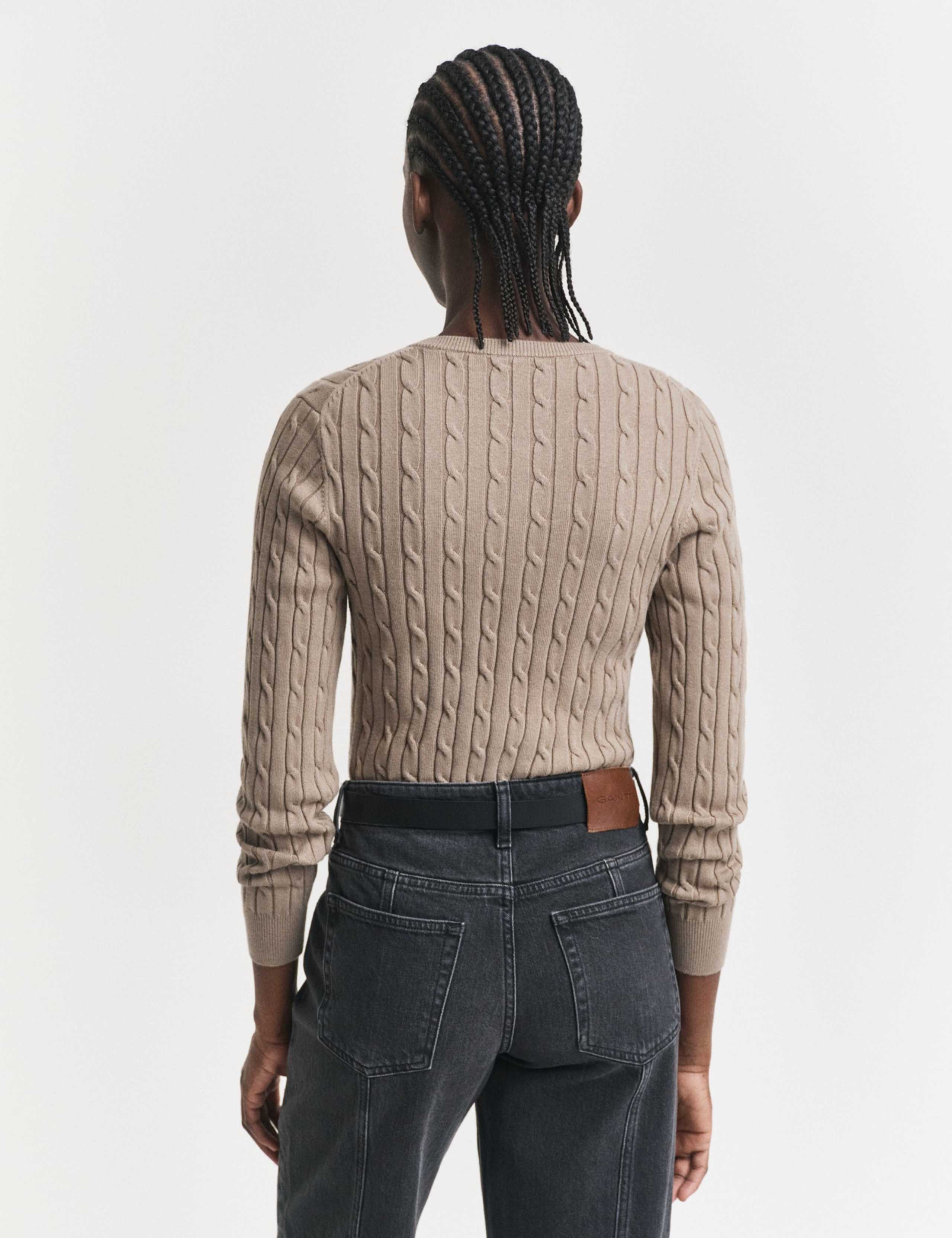 Cotton Rich Cable Knit Cardigan 3 of 4