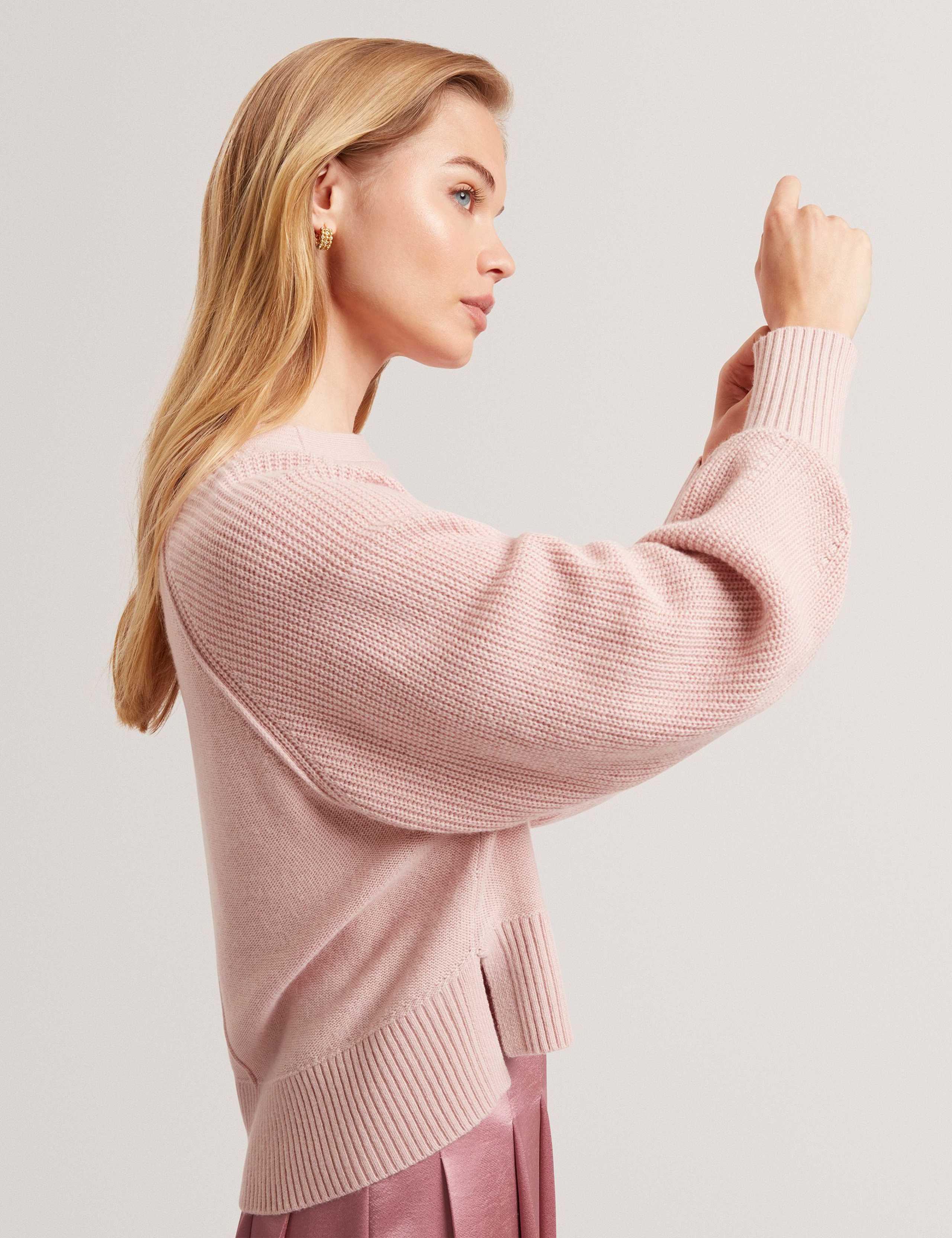 Balloon Sleeve Jumper with Wool and Cashmere 4 of 7