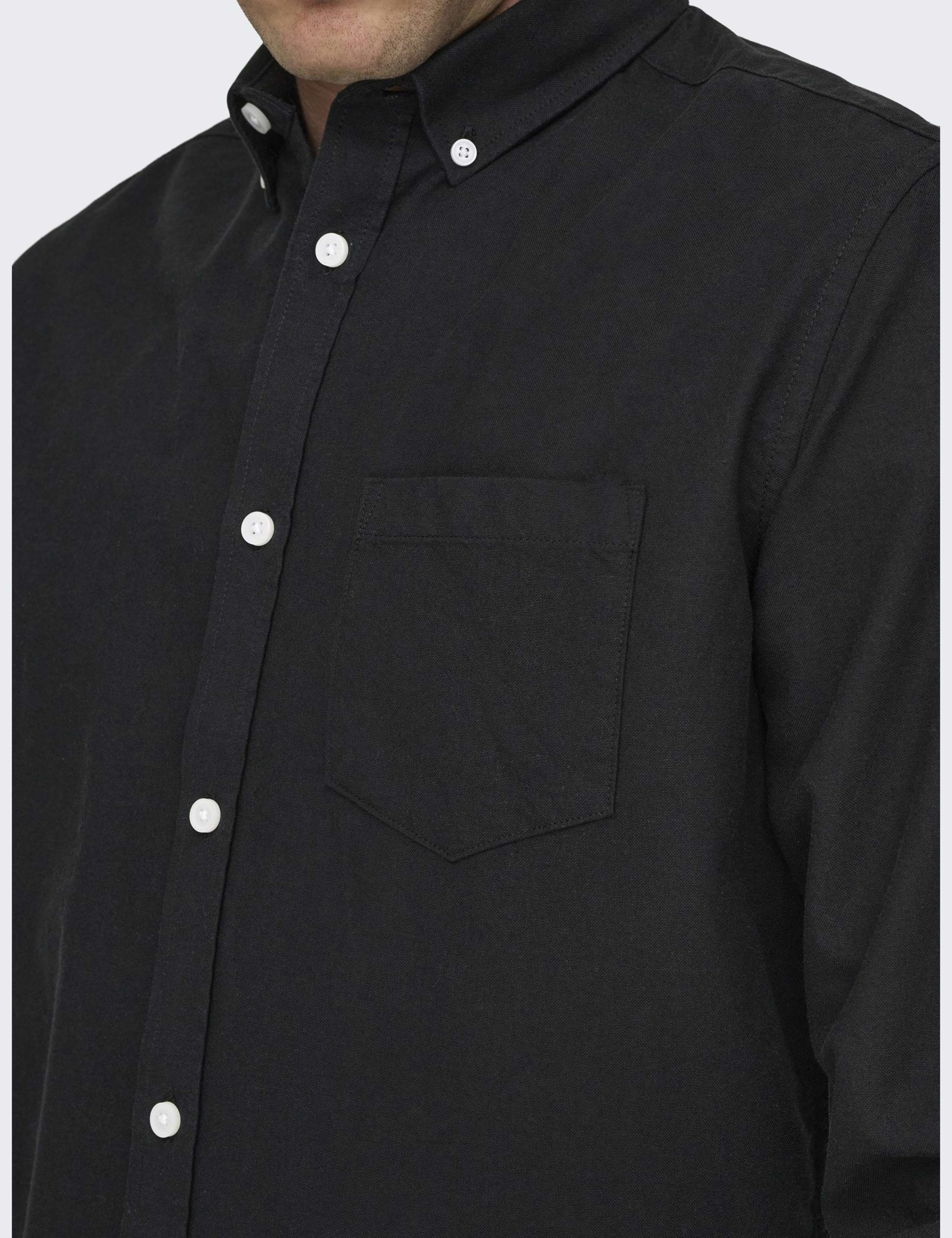 Slim Fit Cotton Rich Oxford Shirt 3 of 7