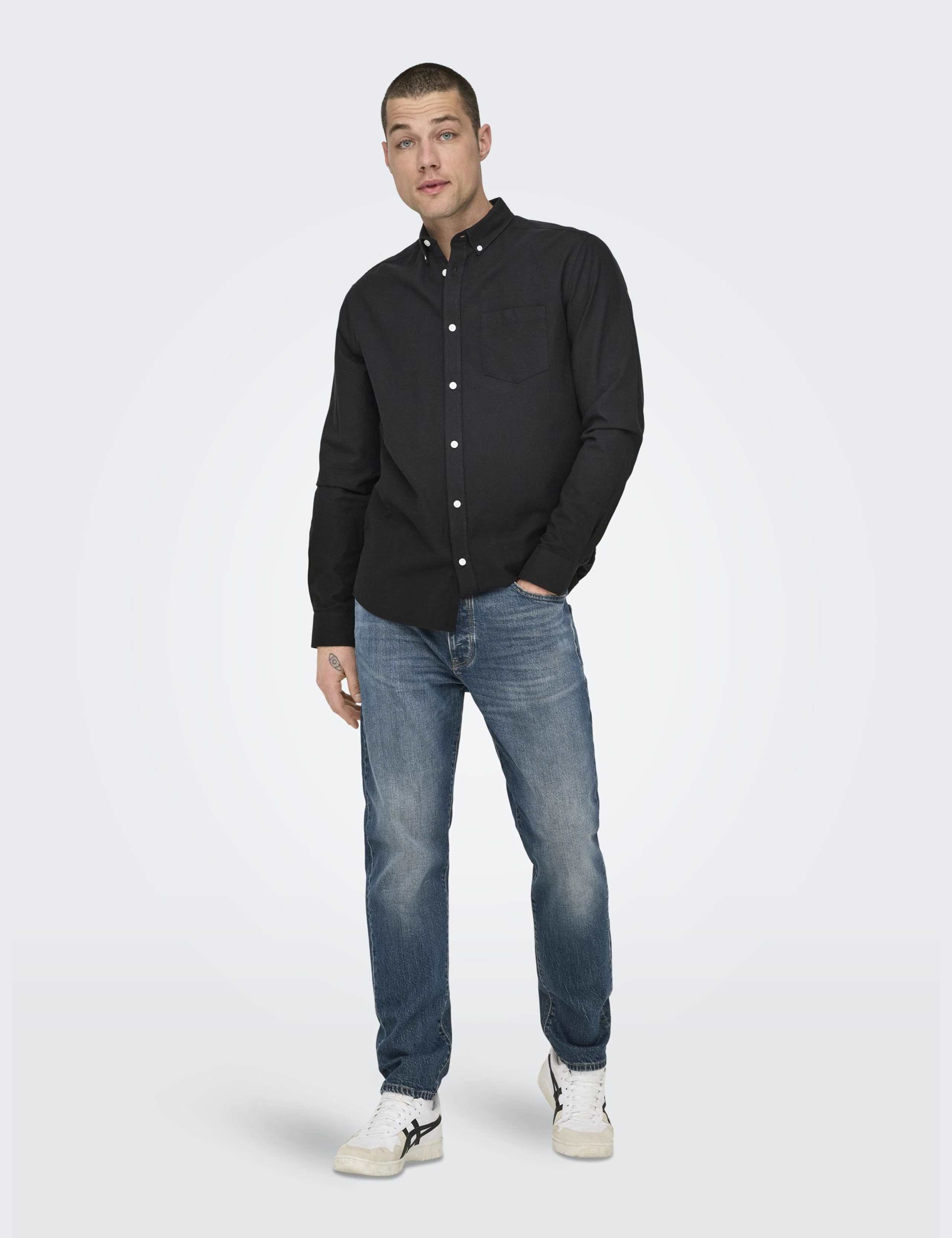 Slim Fit Cotton Rich Oxford Shirt 4 of 7