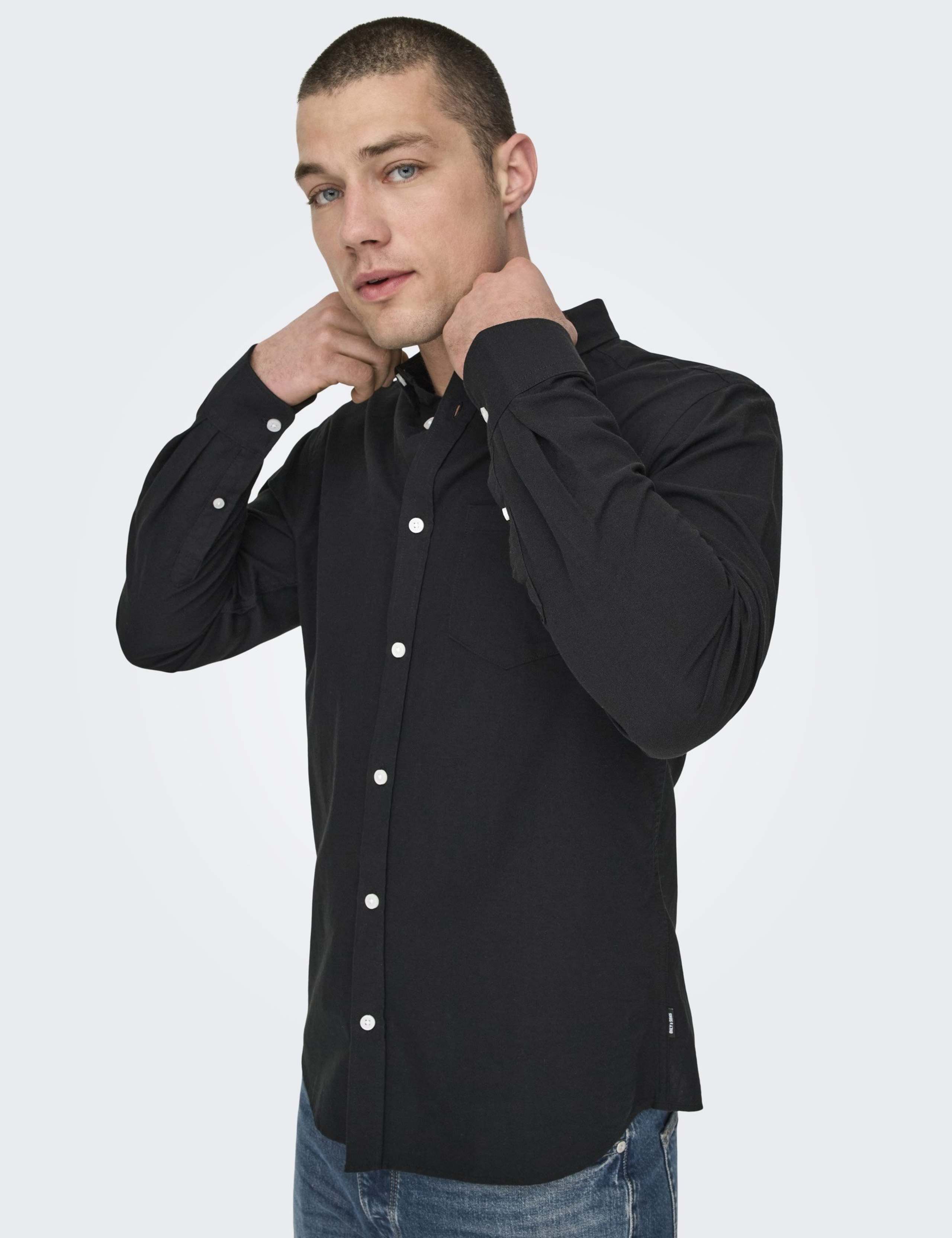 Slim Fit Cotton Rich Oxford Shirt 5 of 7
