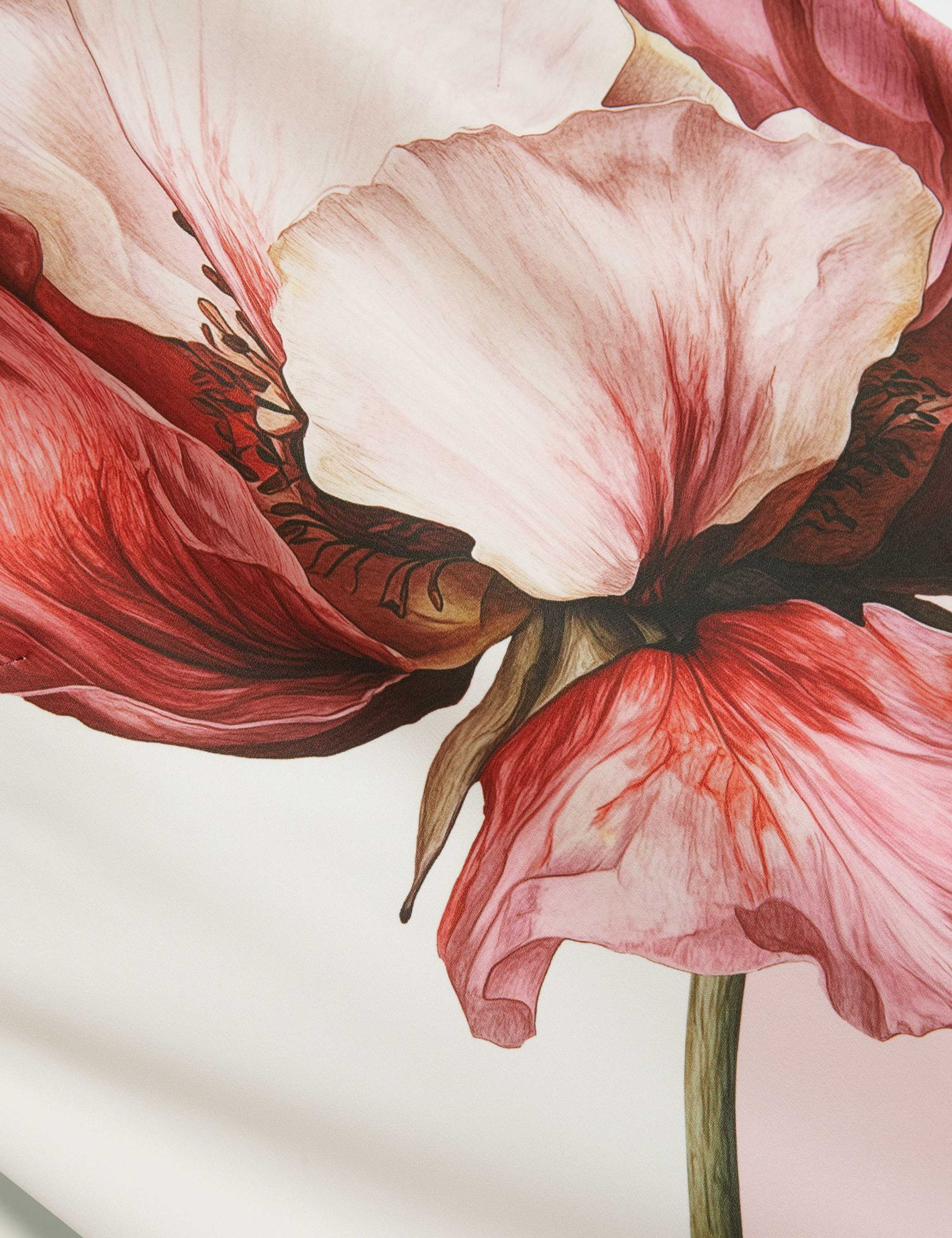 Floral Halter Neck Midi Column Dress 6 of 7