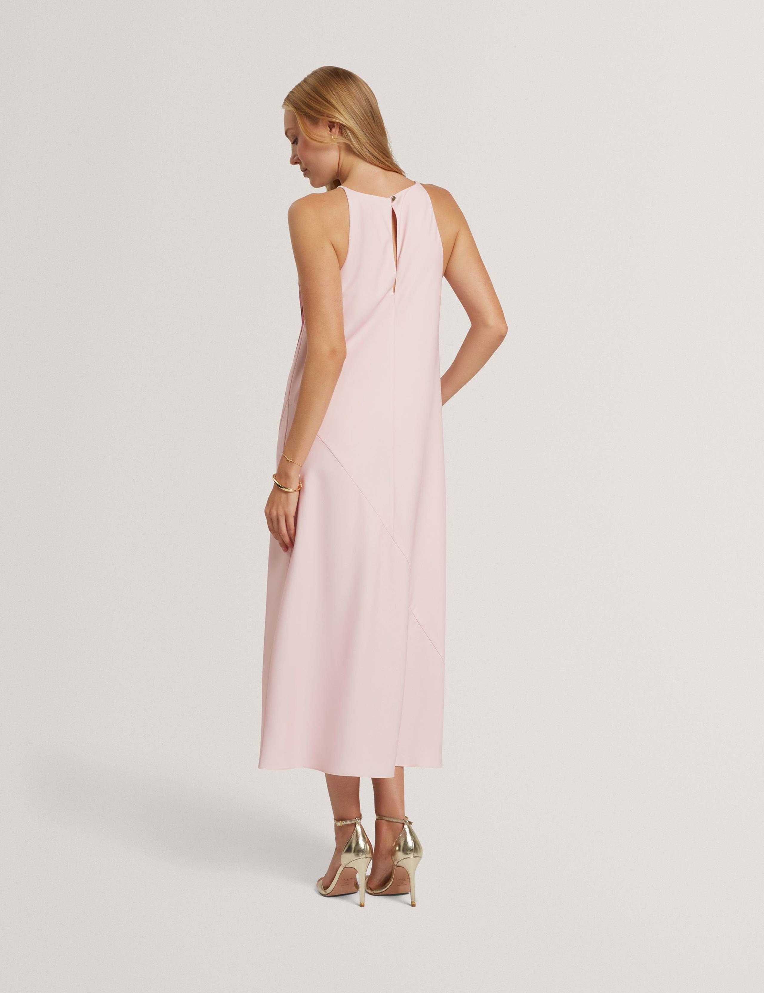 Floral Halter Neck Midi Column Dress 7 of 7