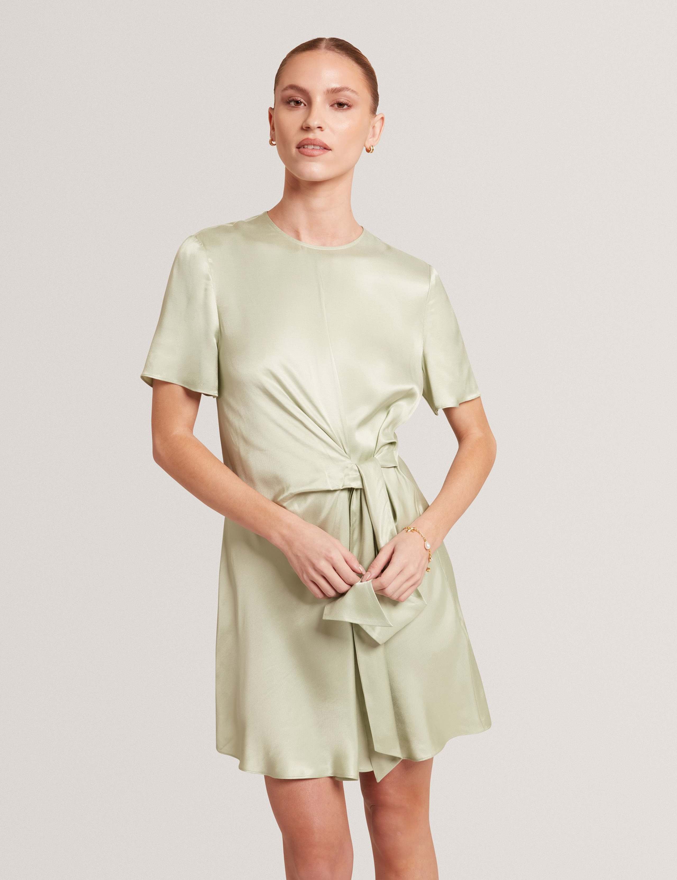 Satin Mini T-Shirt Dress 6 of 6