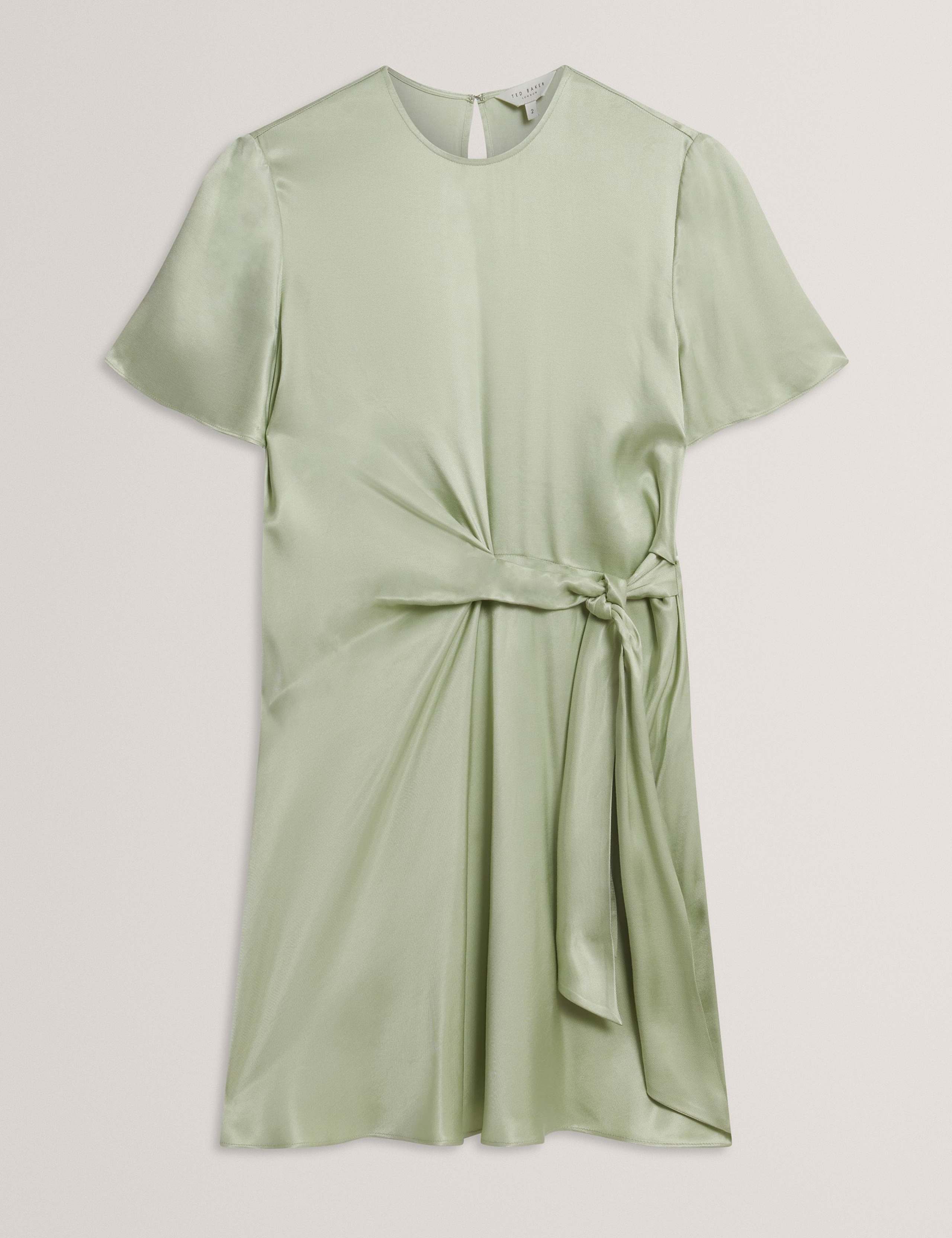 Satin Mini T-Shirt Dress 2 of 6