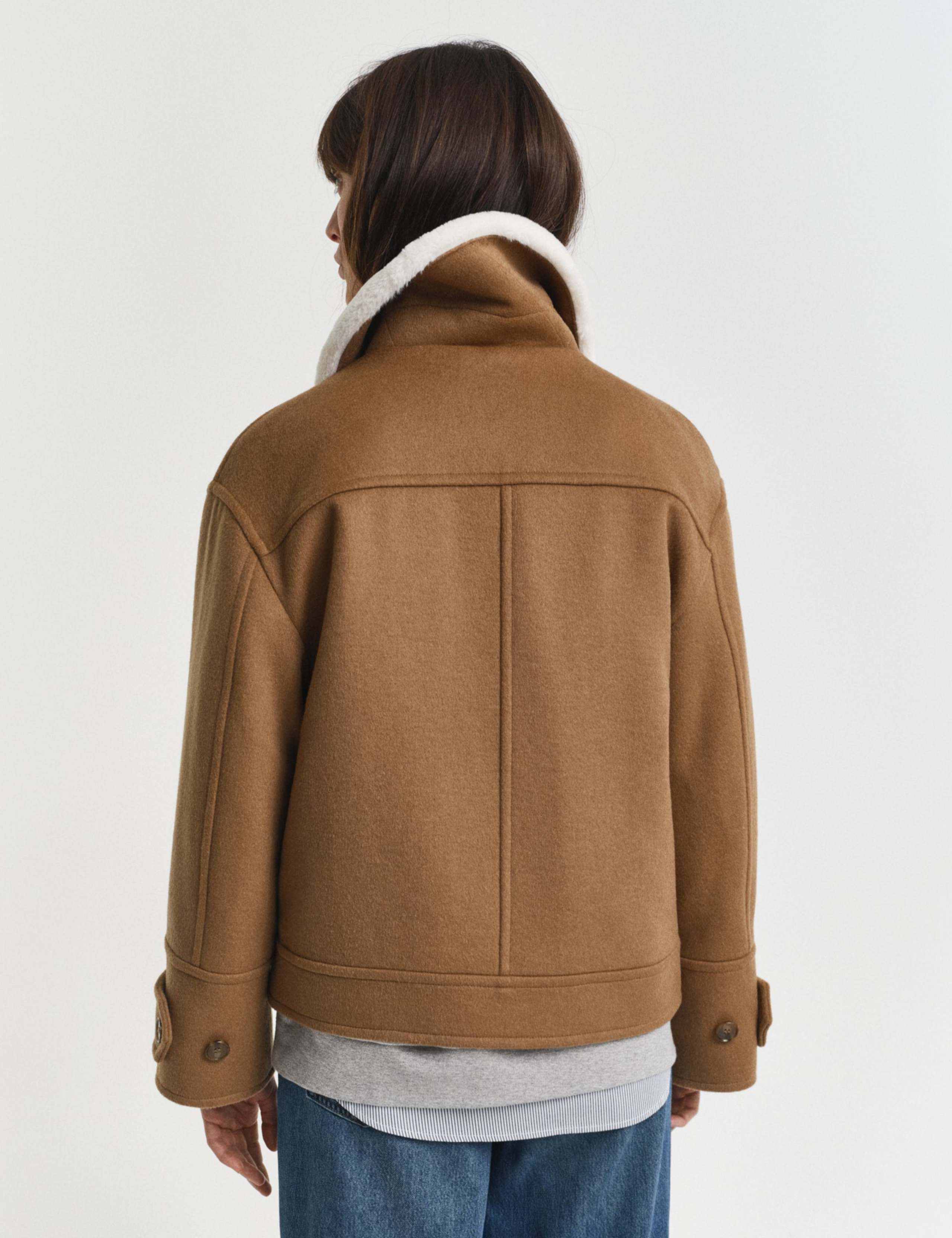 Wool Rich Aviator Jacket 4 of 5