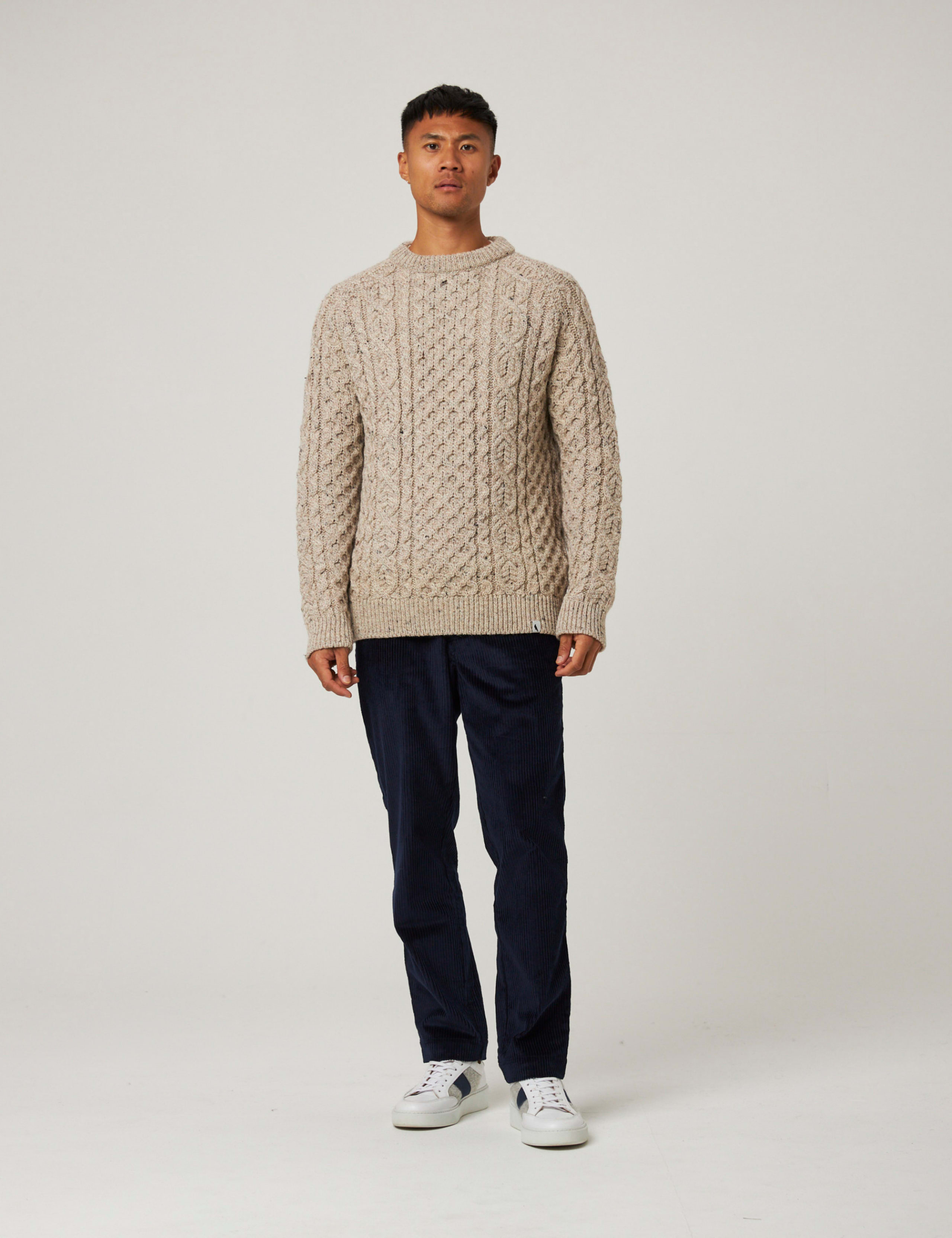 Pure Wool Cable Crew Neck Jumper 3 of 3