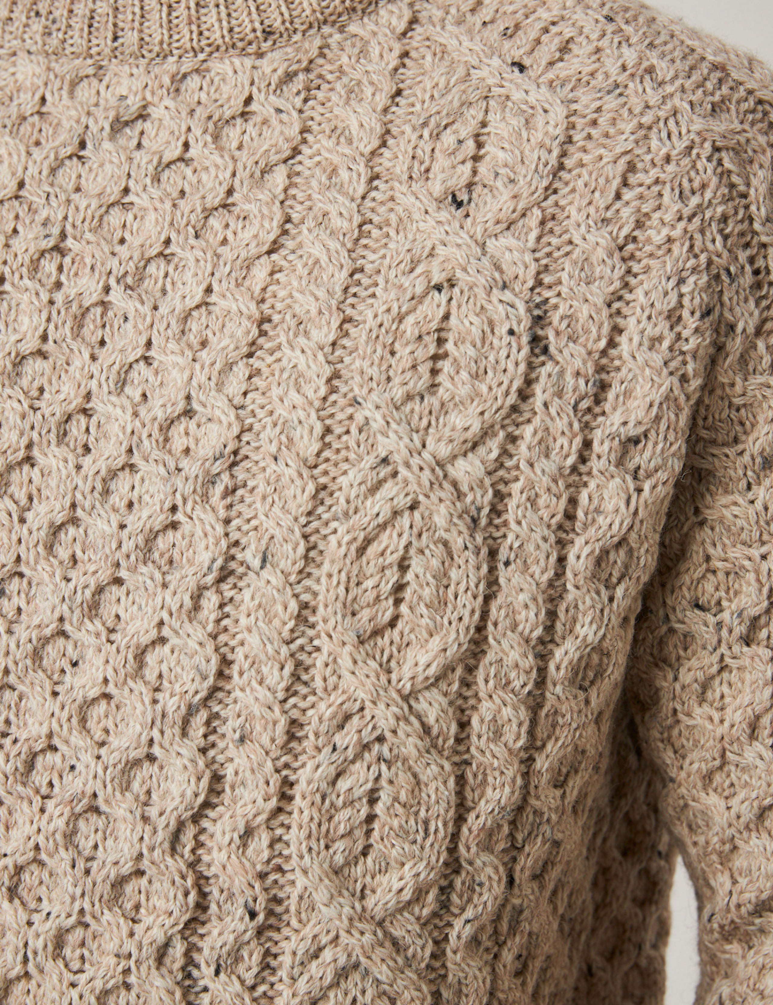 Pure Wool Cable Crew Neck Jumper 6 of 7