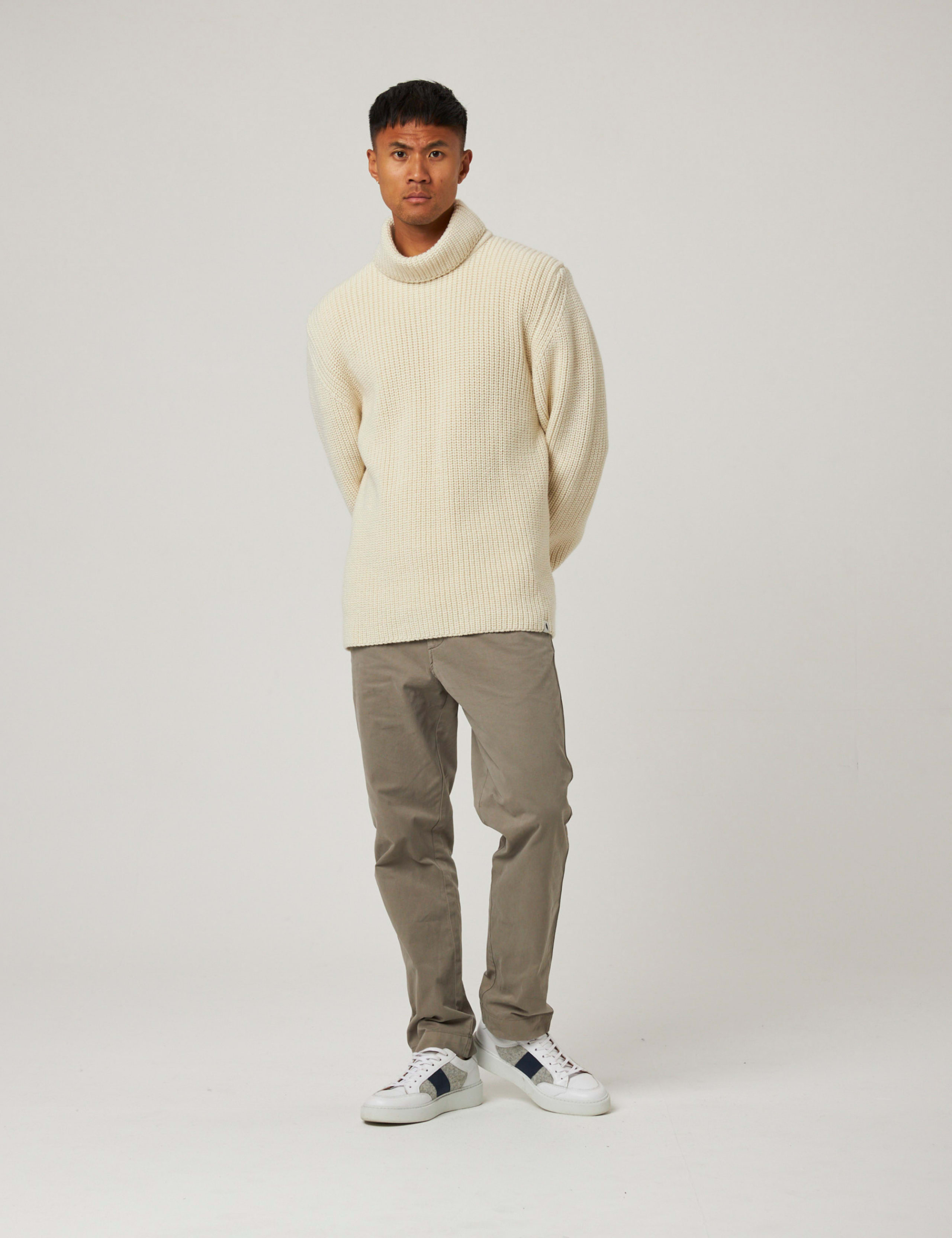 Pure Merino Wool Ribbed Roll Neck Jumper 3 of 6