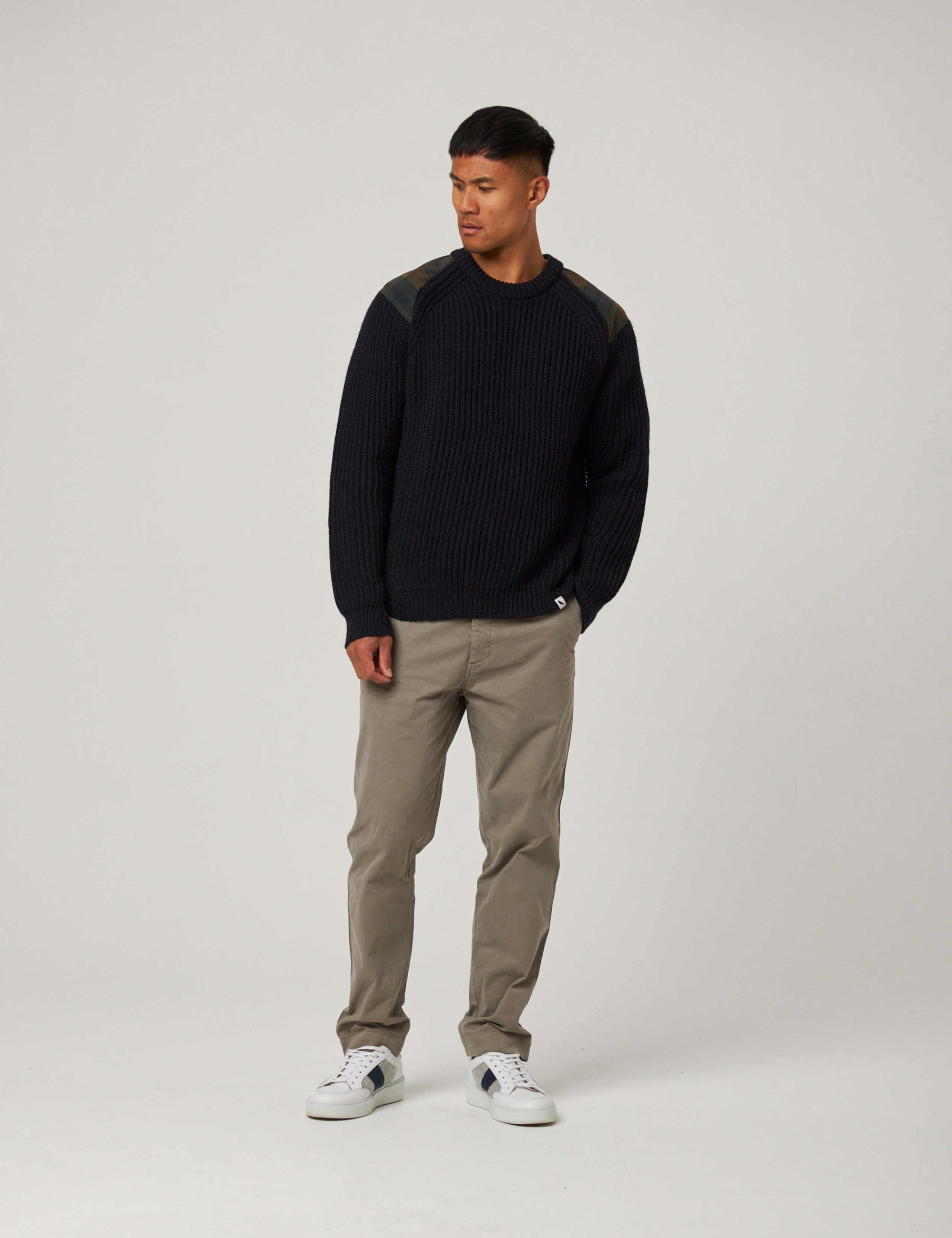 Pure Wool Textured Crew Neck Jumper 3 of 6