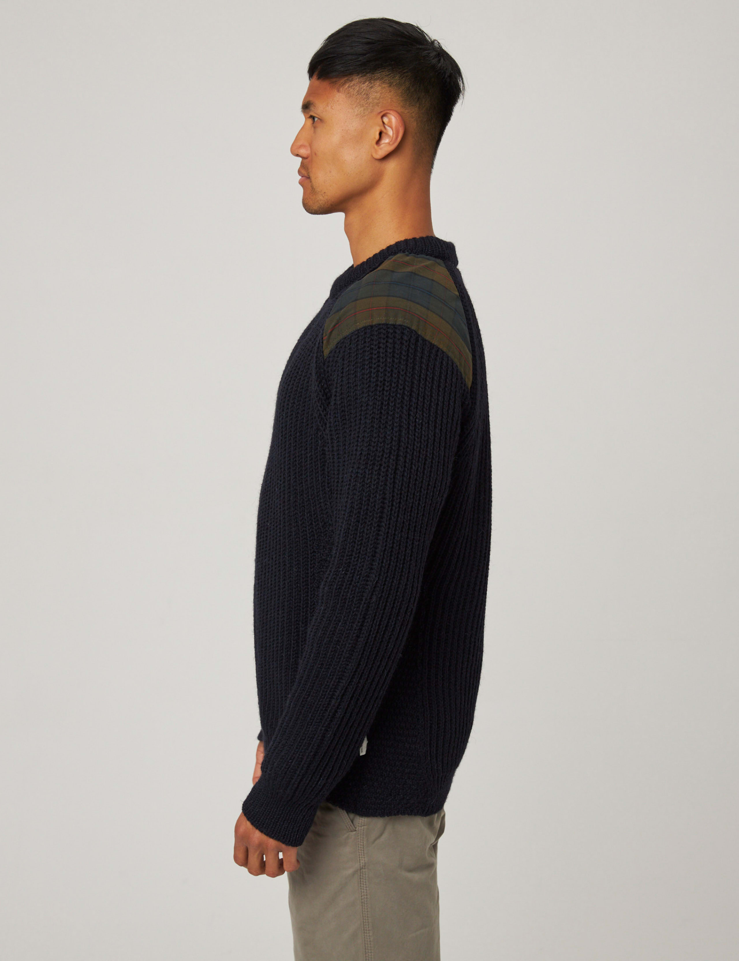 Pure Wool Textured Crew Neck Jumper 4 of 6