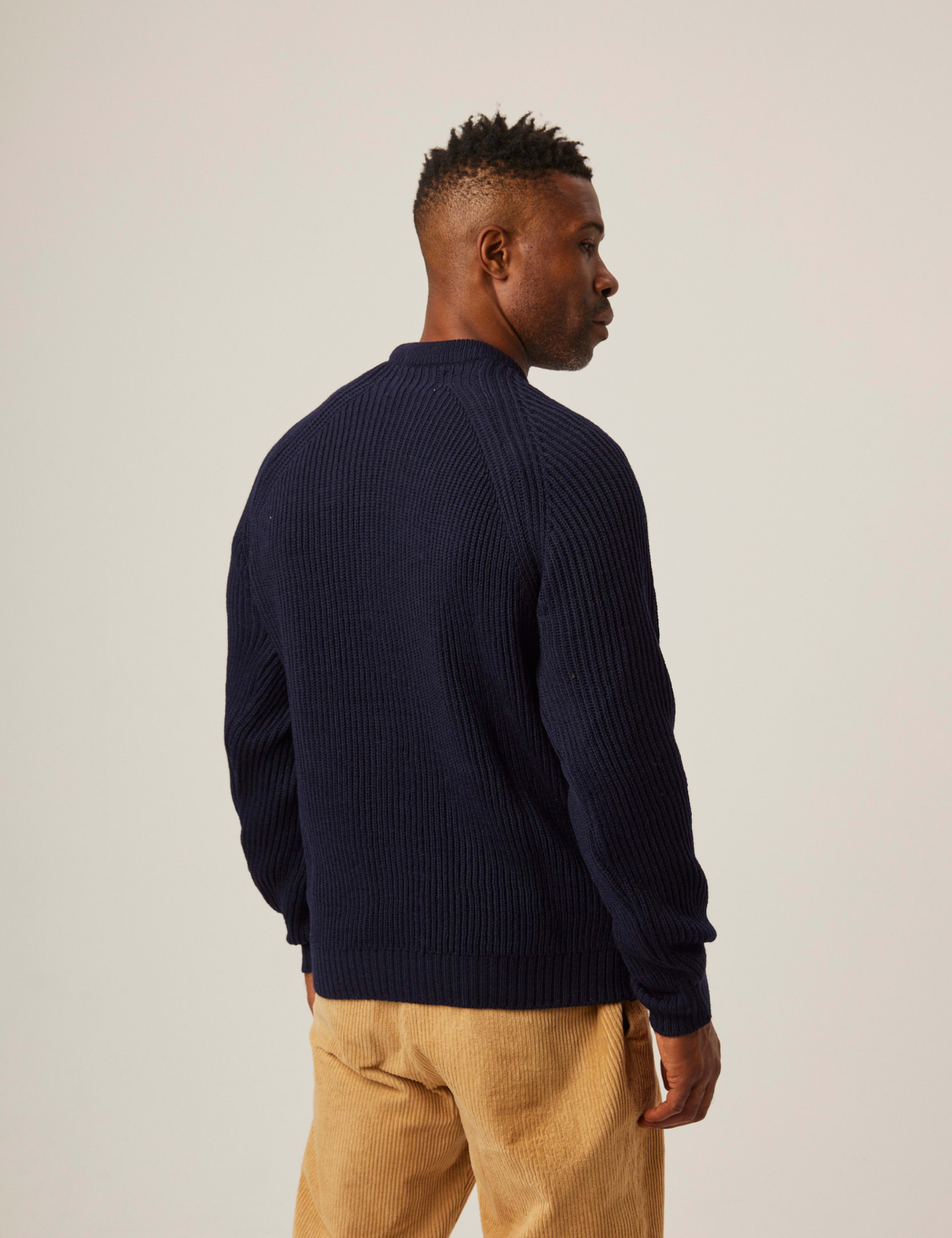 Pure Merino Wool Textured Crew Neck Jumper 5 of 5