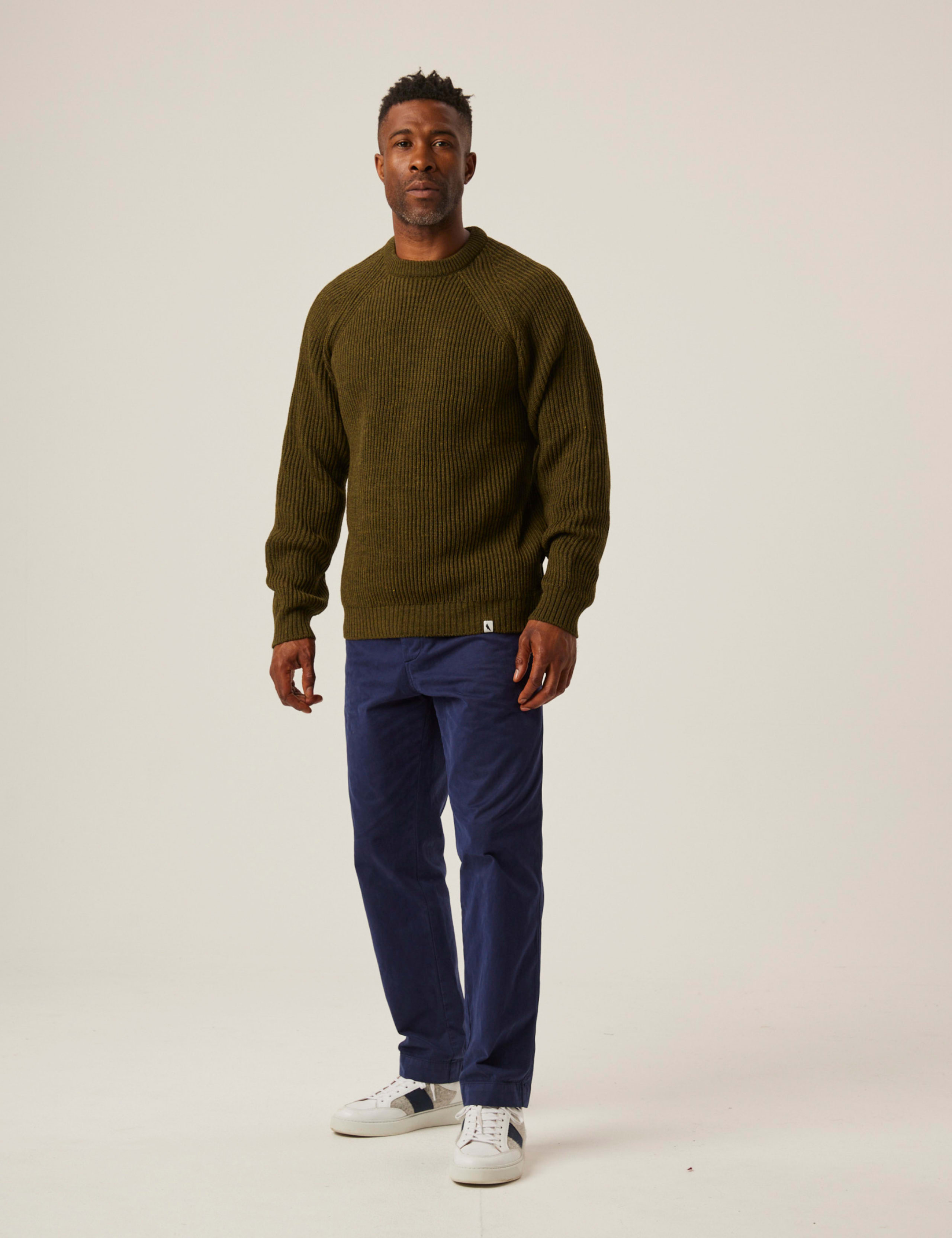 Pure Merino Wool Textured Crew Neck Jumper 3 of 6