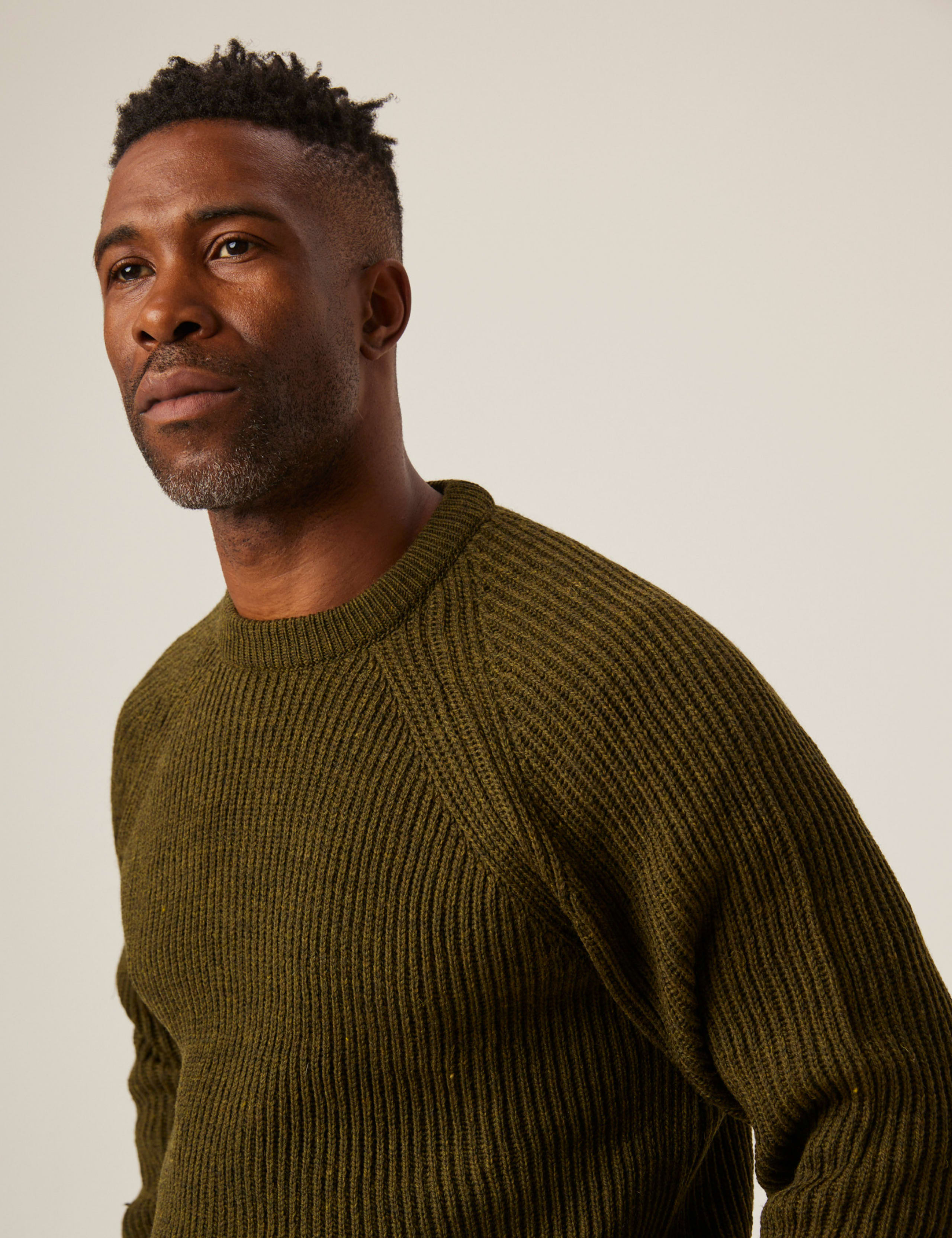 Pure Merino Wool Textured Crew Neck Jumper 4 of 6