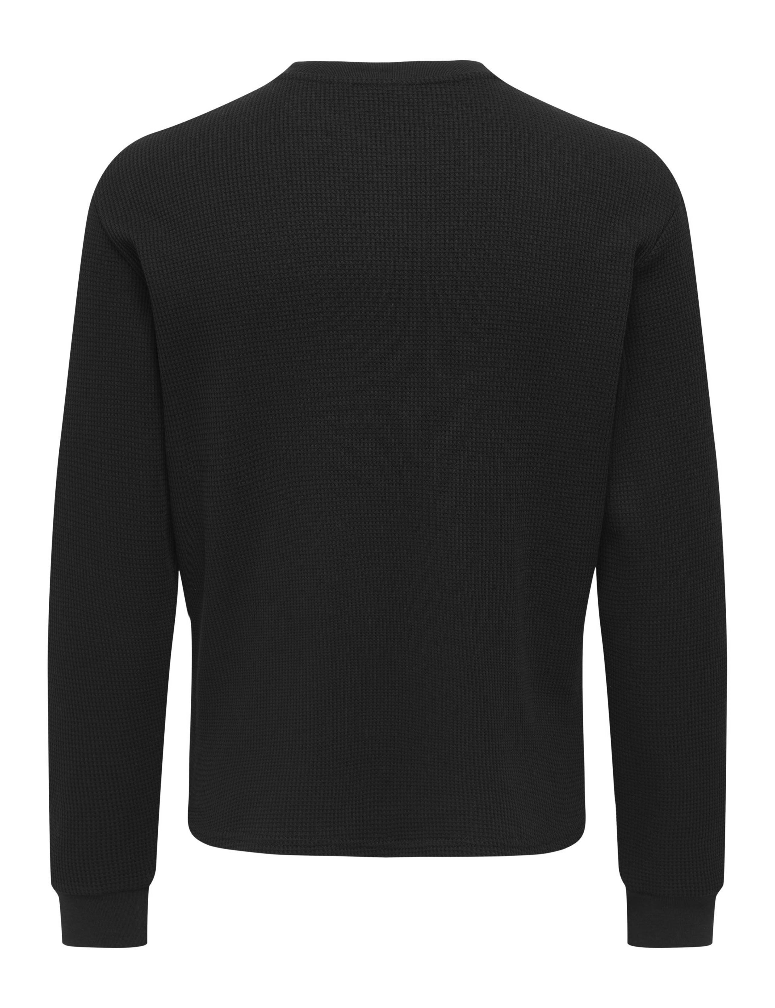 Jersey Grandad Collar Long Sleeve Top 2 of 2