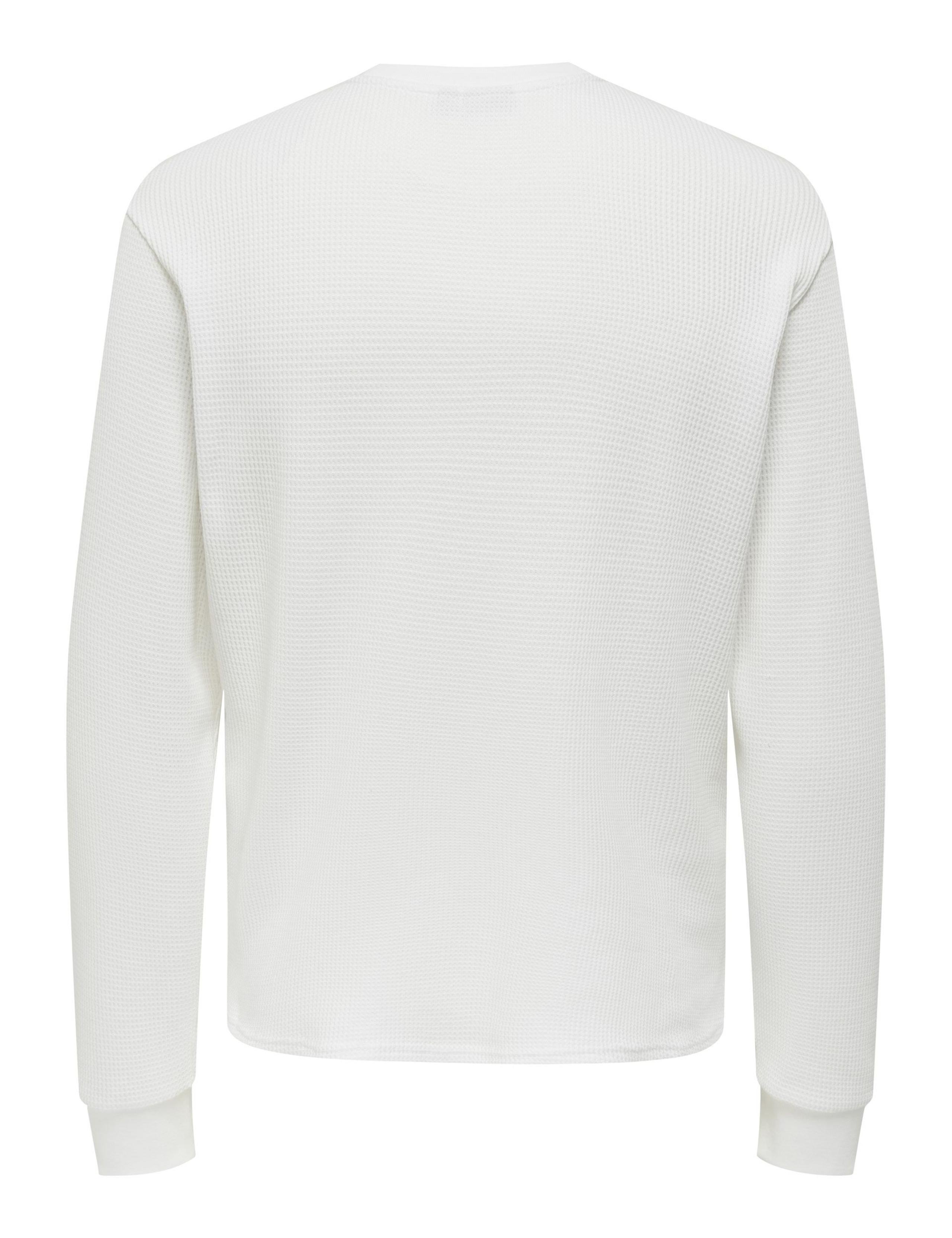 Jersey Grandad Collar Long Sleeve Top 2 of 2