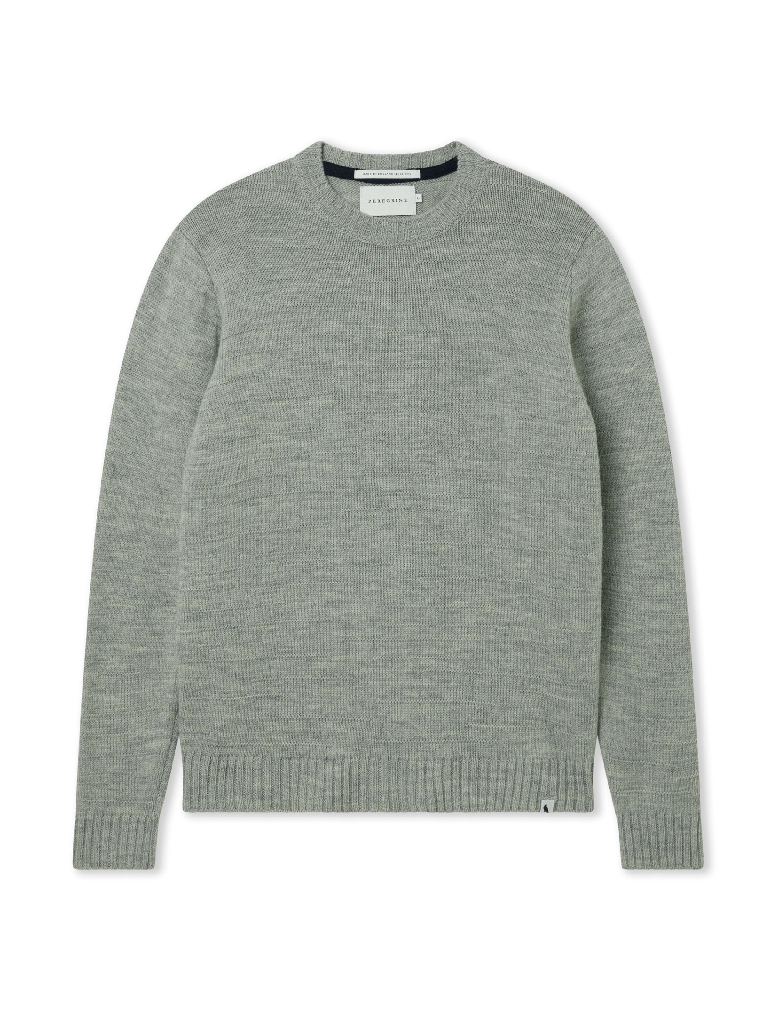 Pure Merino Wool Textured Crew Neck Jumper 2 of 5