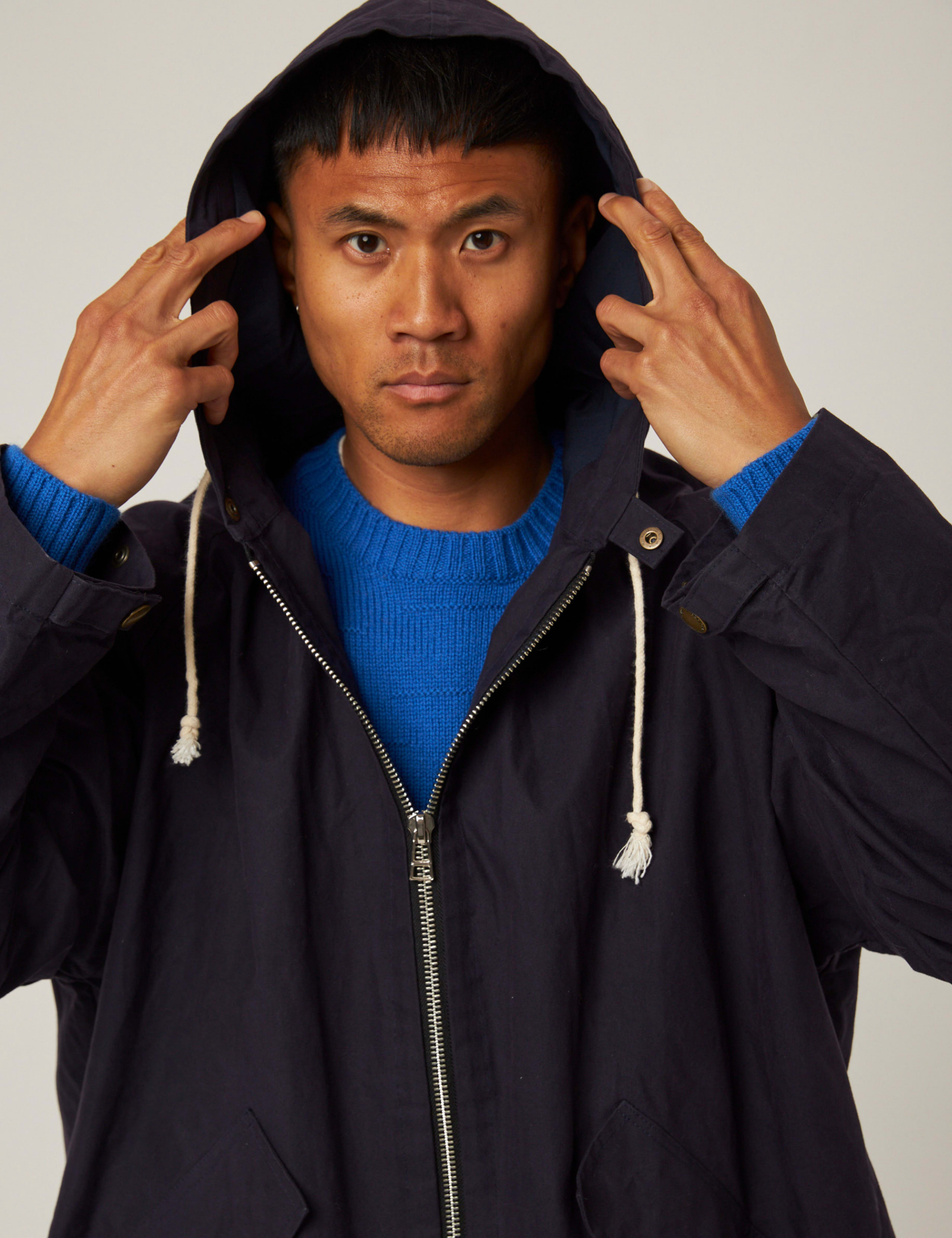 Pure Cotton Lightweight Hooded Raincoat 3 of 5