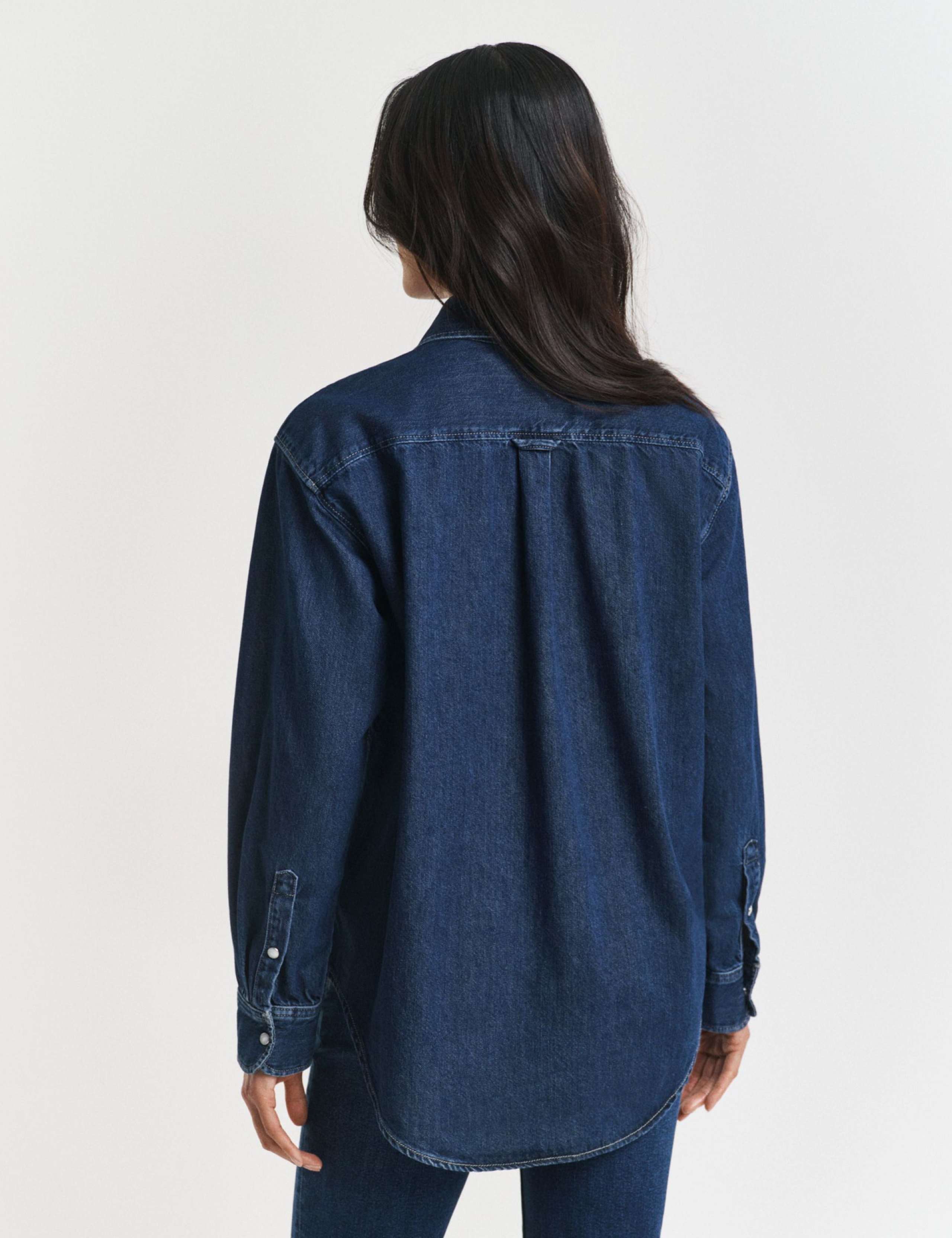 Pure Cotton Denim Relaxed Shirt 3 of 6