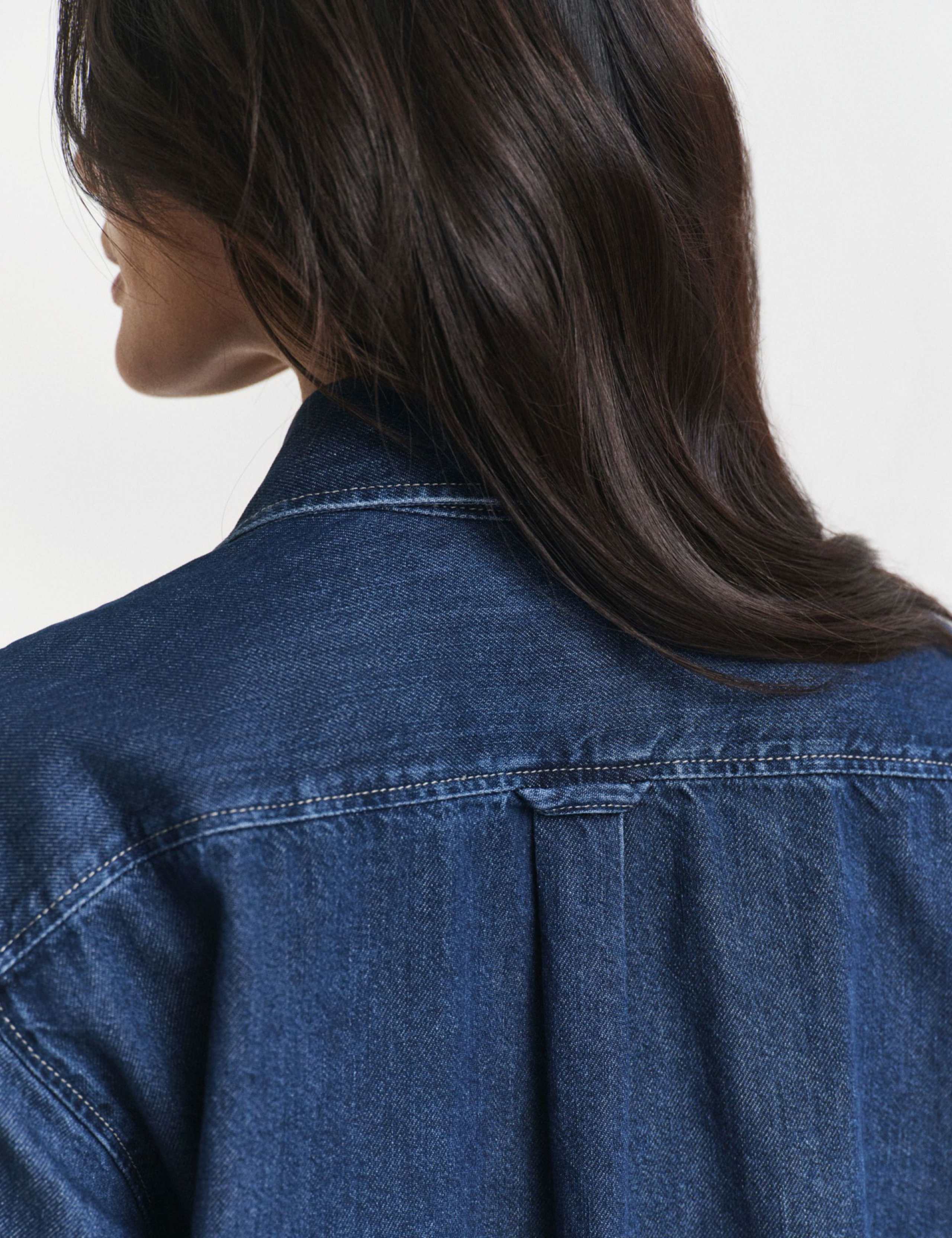 Pure Cotton Denim Relaxed Shirt 4 of 6