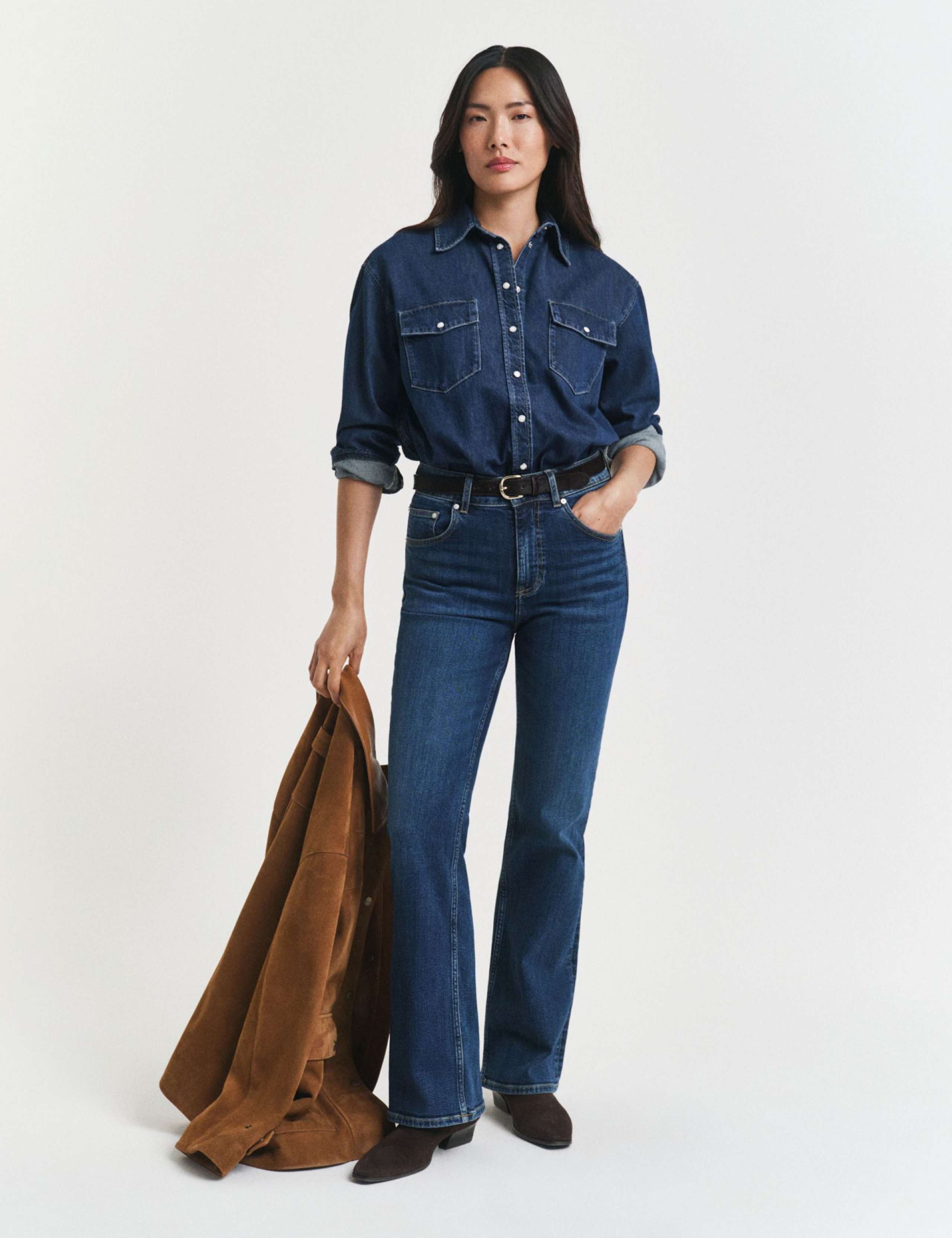Pure Cotton Denim Relaxed Shirt 6 of 6