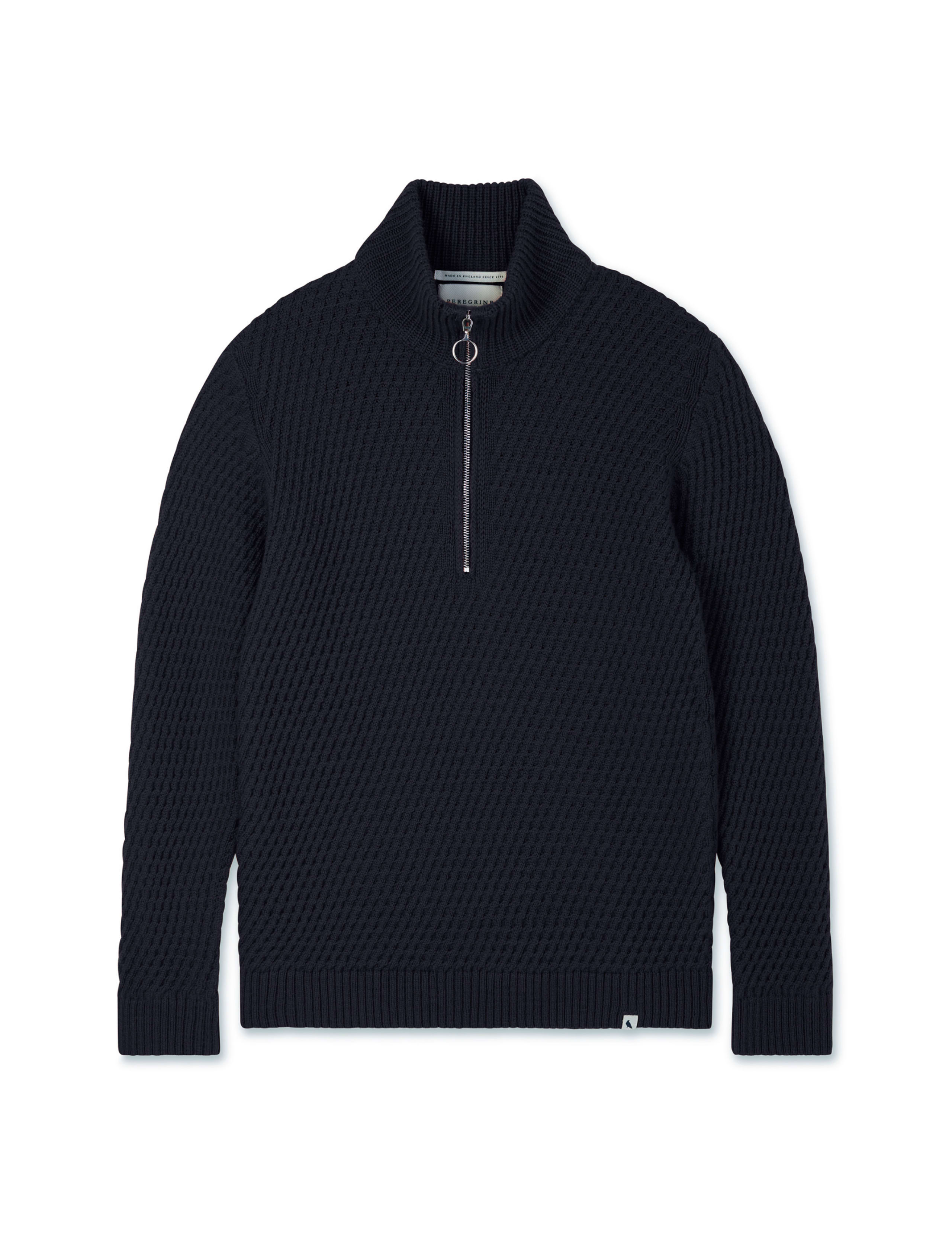 Pure Merino Wool Ribbed Half Zip Jumper 2 of 6