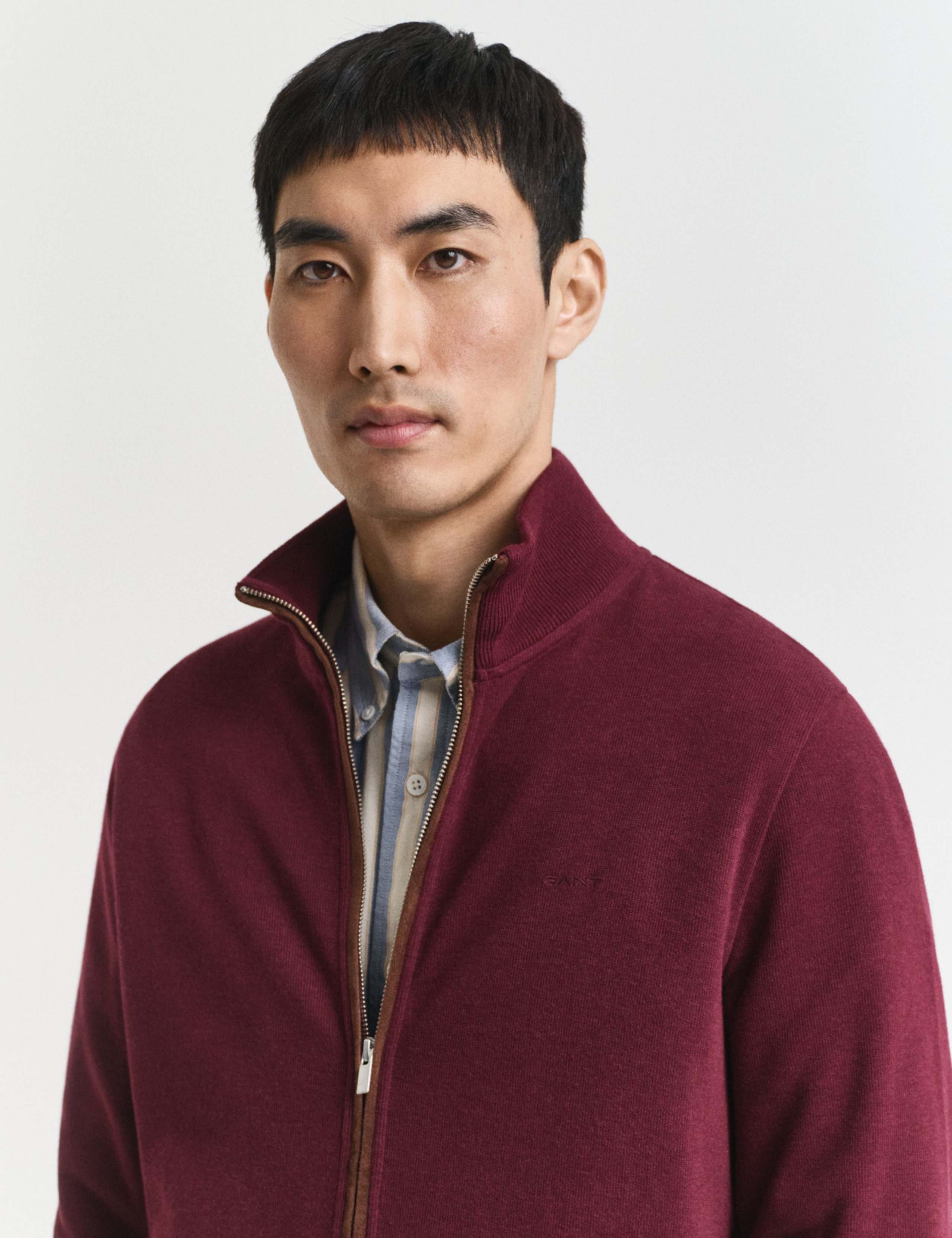 Pure Cotton Funnel Neck Zip Up Cardigan 4 of 4