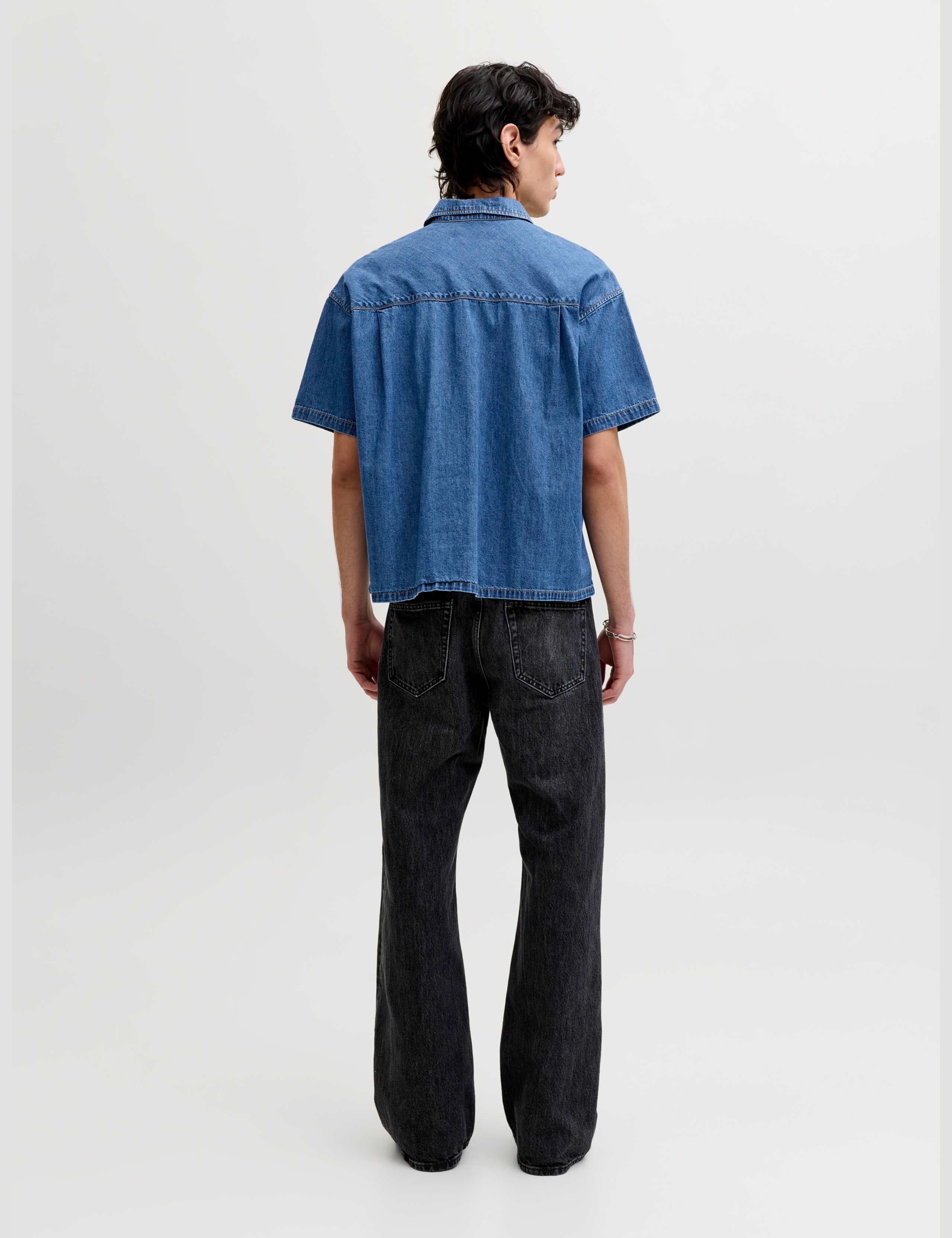 Regular Fit Short Sleeve Denim Shirt 4 of 6