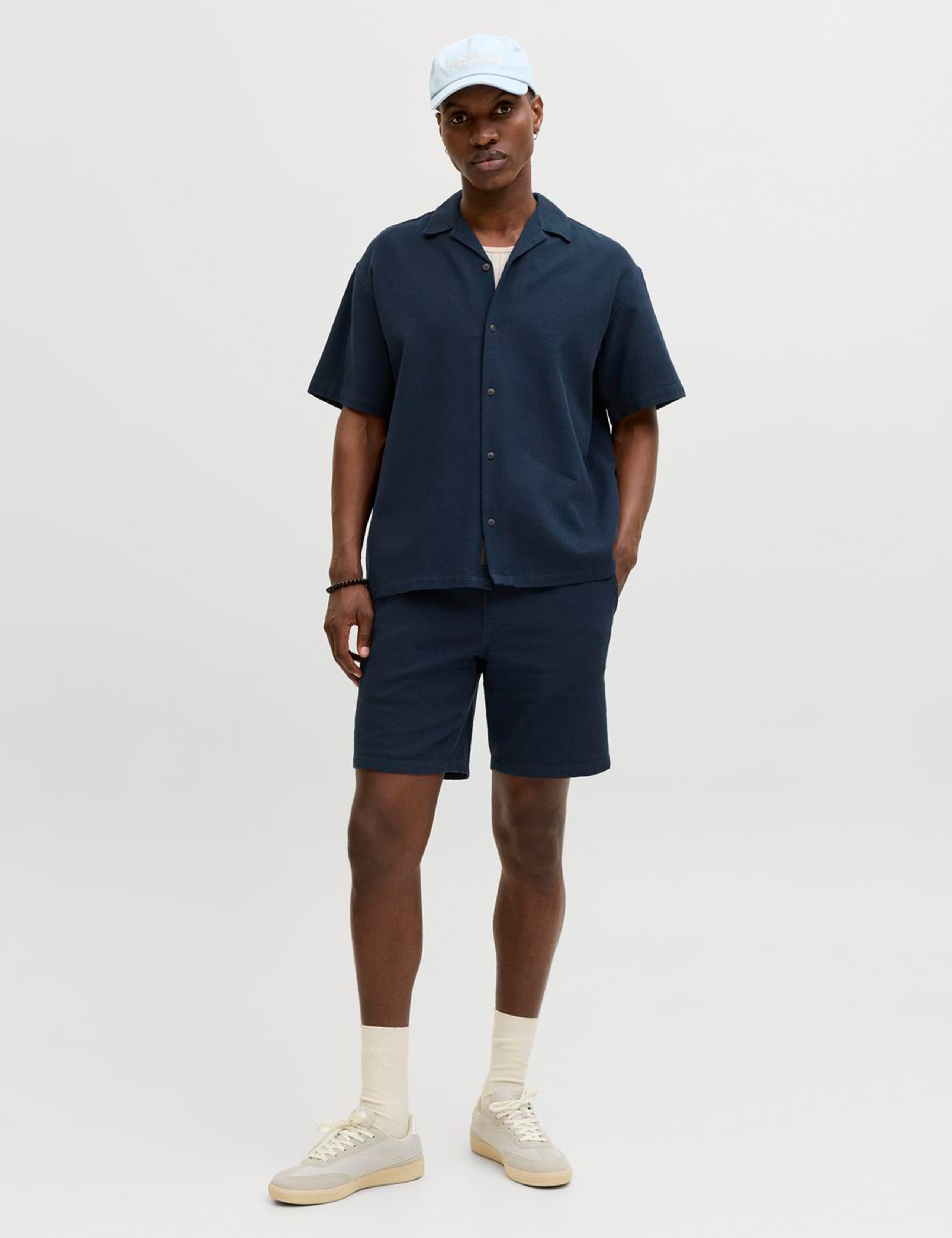 Regular Fit Pure Cotton Textured Short Sleeve Shirt 2 of 4