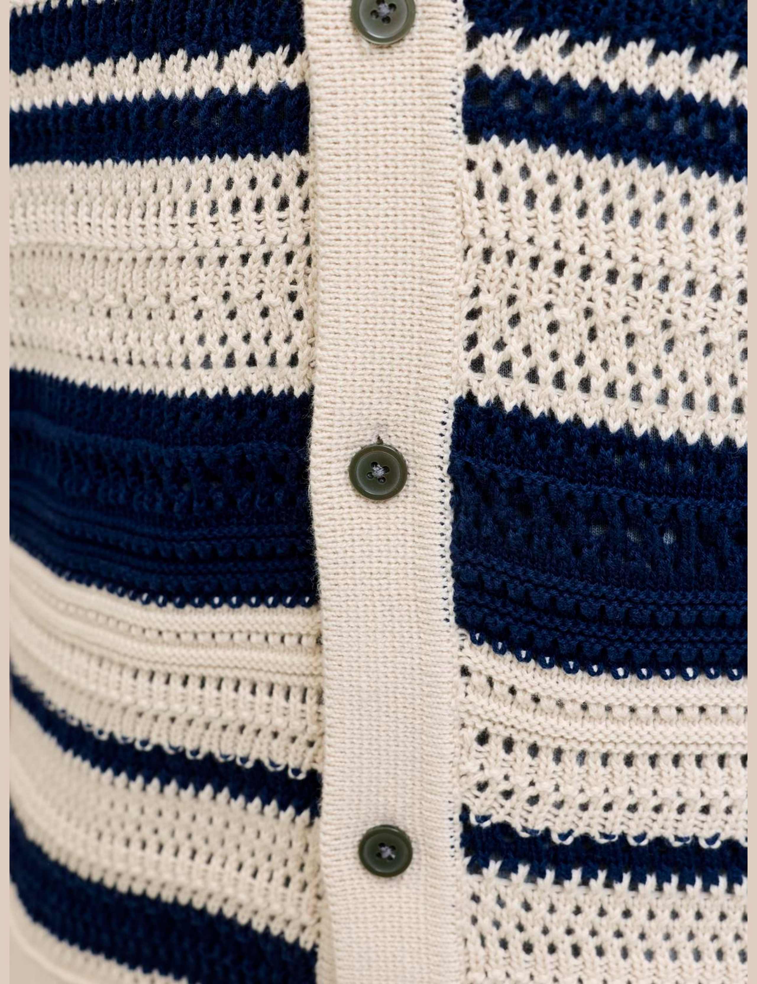 Pure Cotton Striped Short Sleeve Knitted Shirt 6 of 6