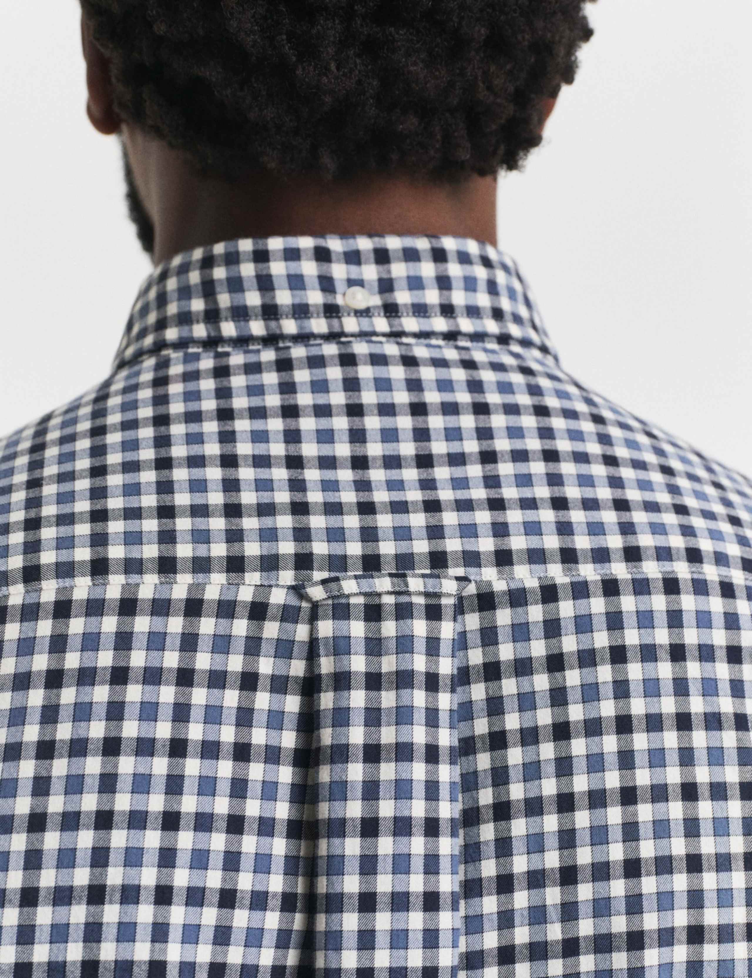 Regular Fit Pure Cotton Gingham Oxford Shirt 5 of 5
