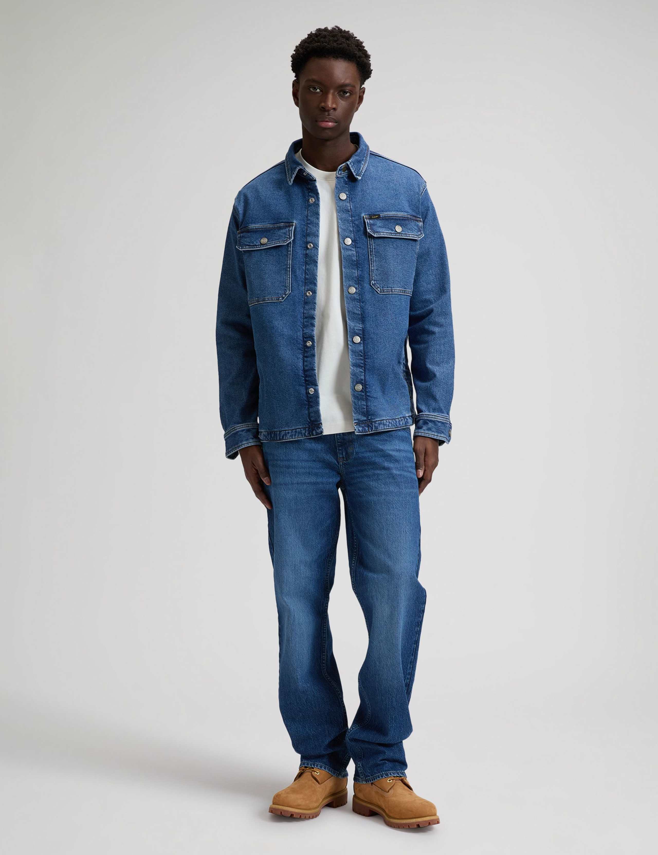 Regular Fit Denim Overshirt 3 of 6