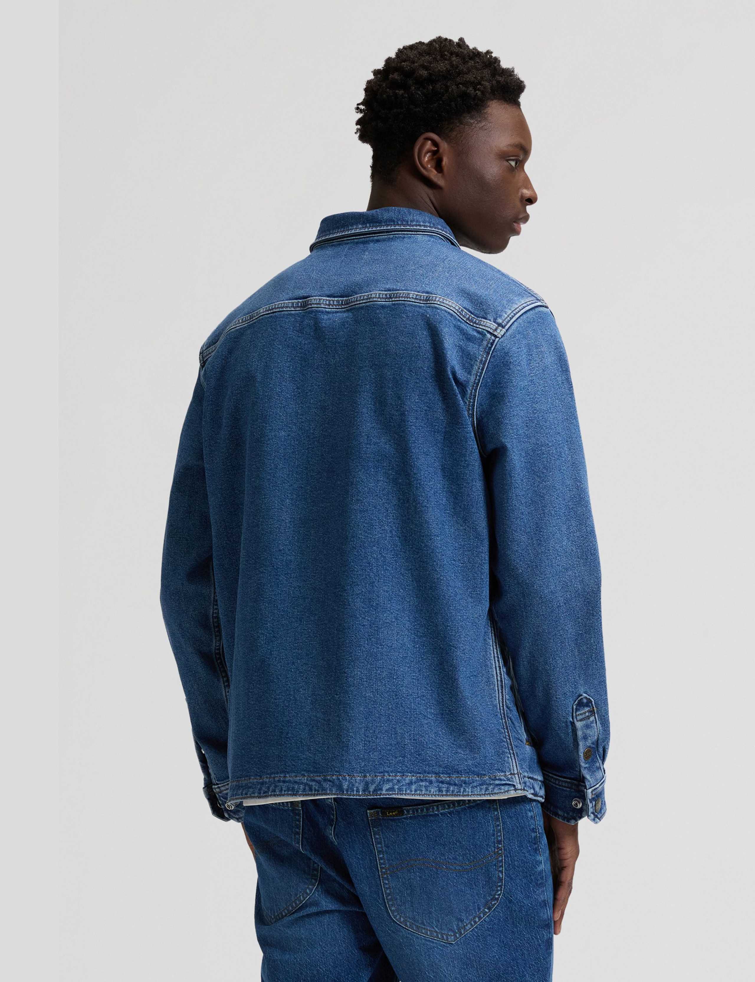 Regular Fit Denim Overshirt 5 of 6