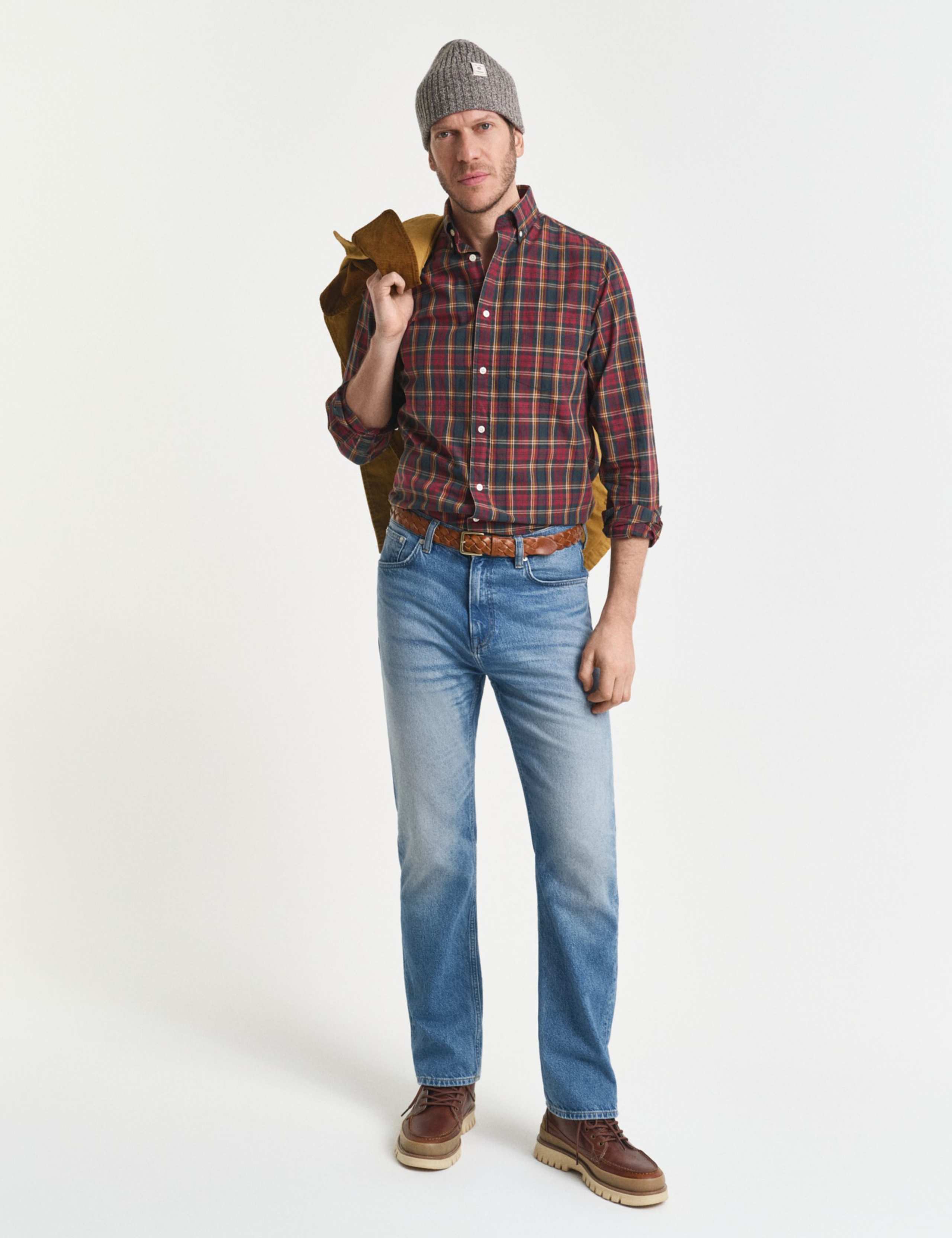 Regular Fit Pure Cotton Poplin Check Shirt 2 of 6